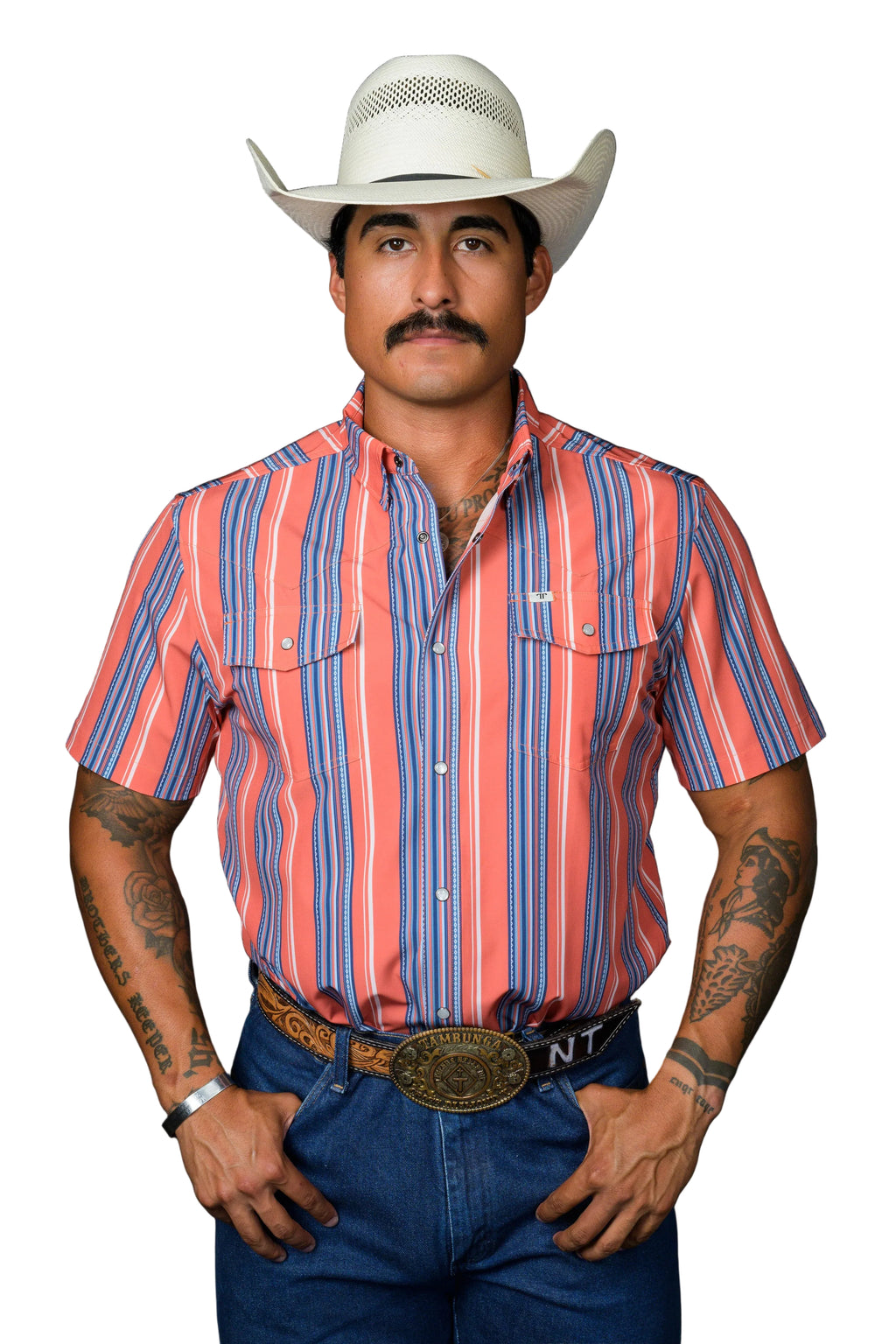 Ferrell "James" Short Sleeve Men's Pearl Snap Shirt