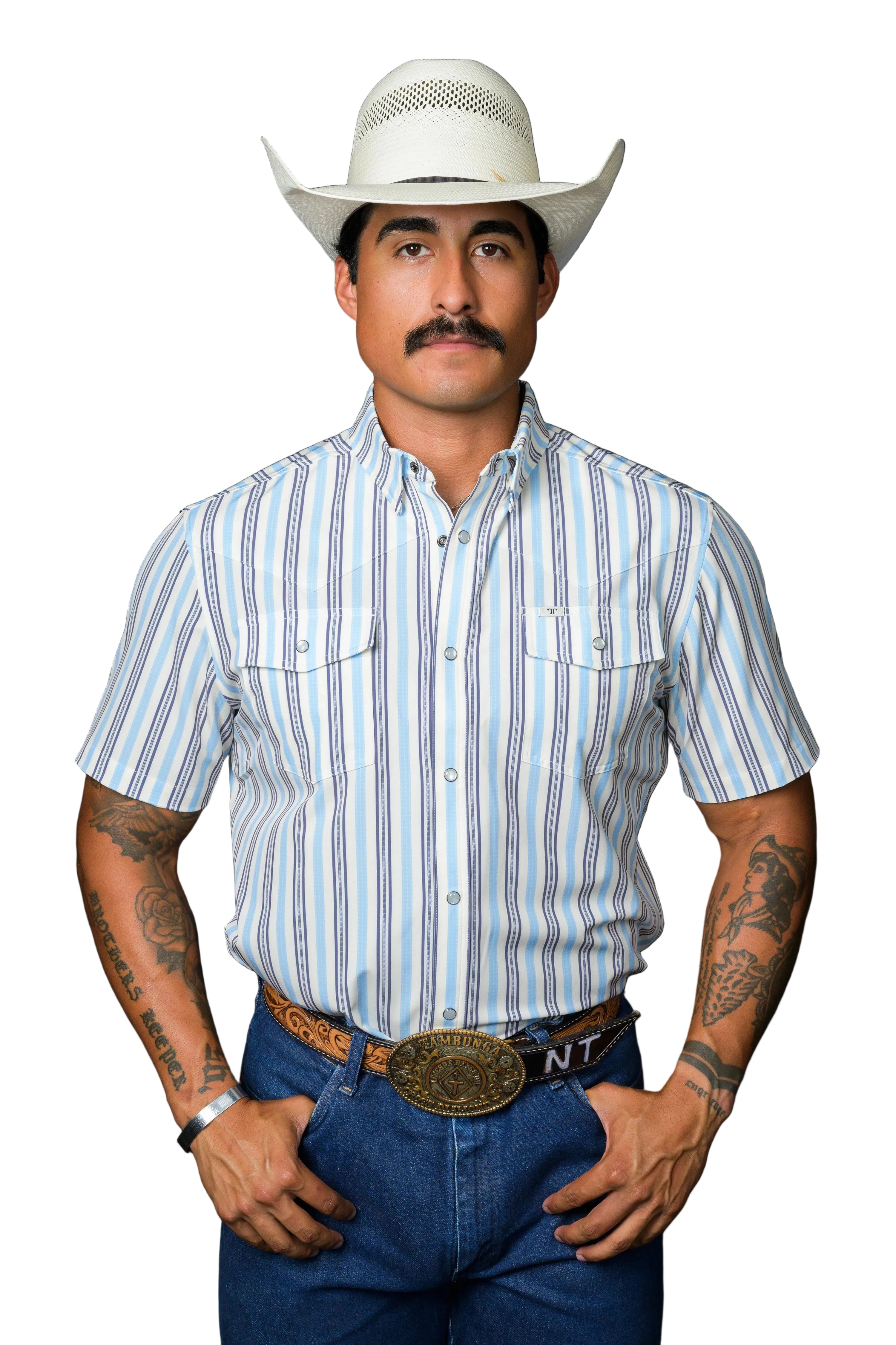 Ferrell "Jake" Short Sleeve Men's Pearl Snap Shirt