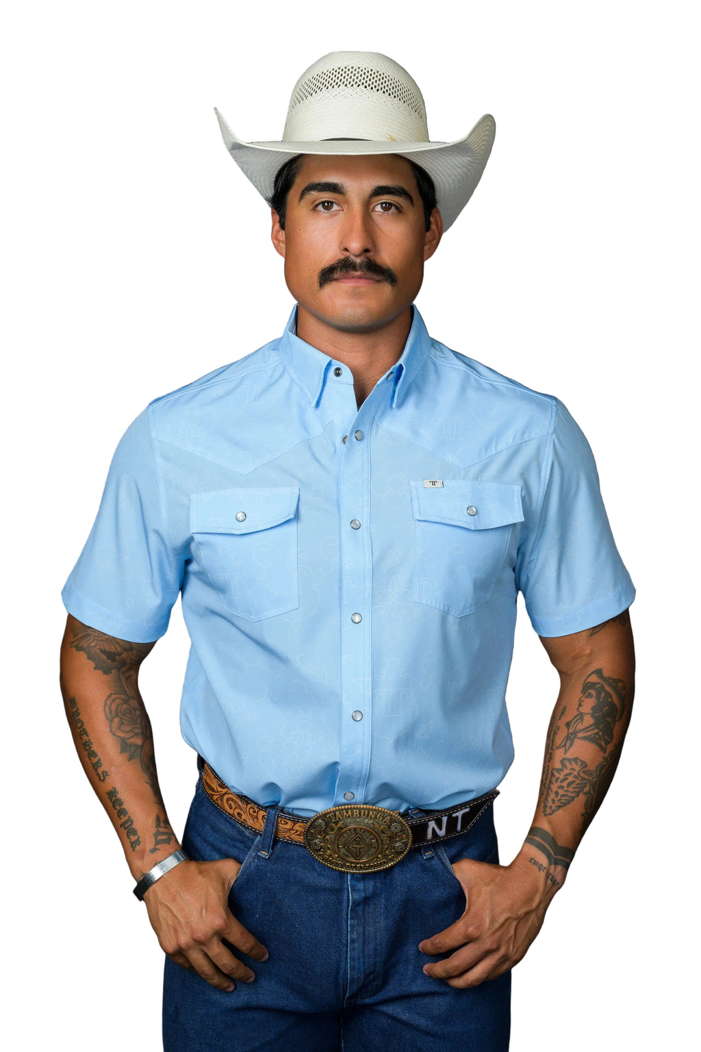 Ferrell "Carson" Short Sleeve Men's Pearl Snap Shirt