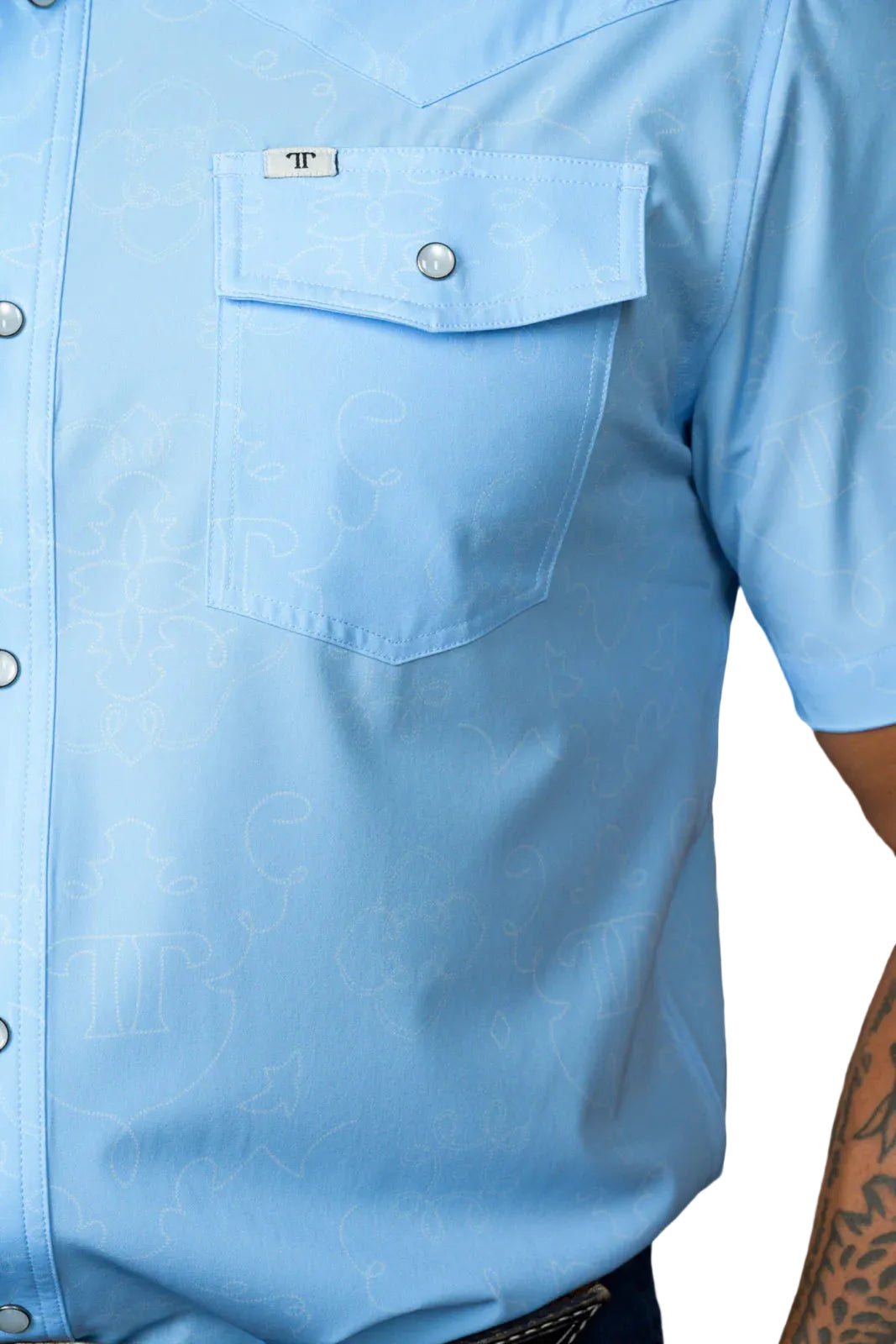 Ferrell "Carson" Short Sleeve Men's Pearl Snap Shirt