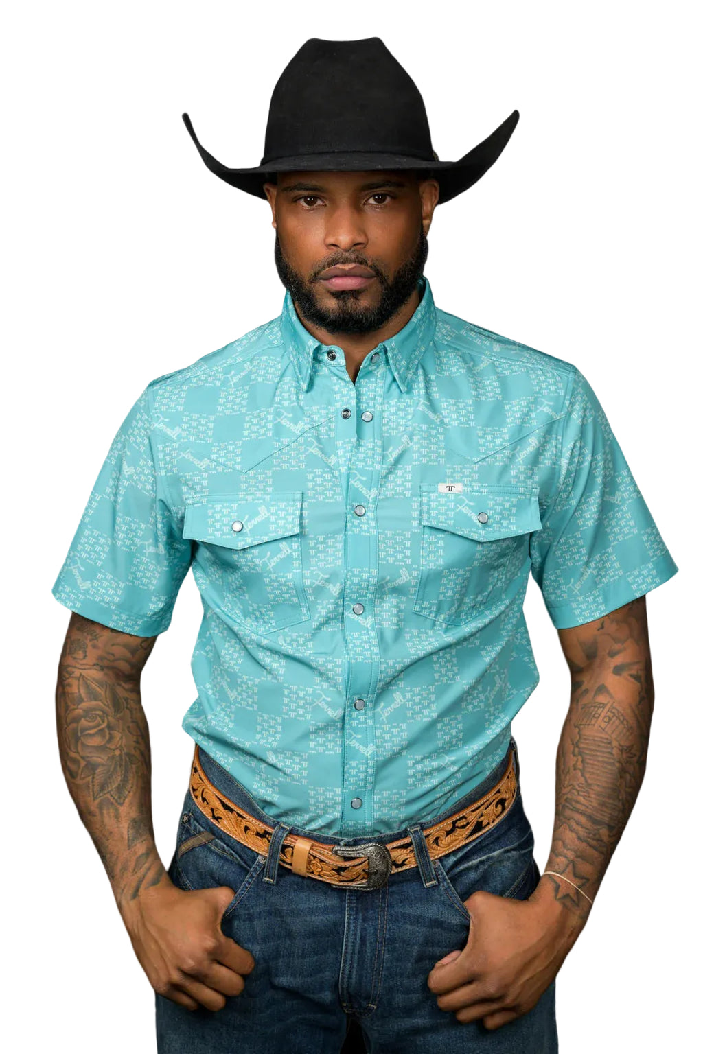 Ferrell "Flynn" Short Sleeve Men's Pearl Snap Shirt