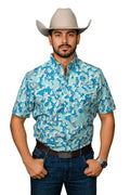 Ferrell "Travis" Short Sleeve Men's Pearl Snap Shirt