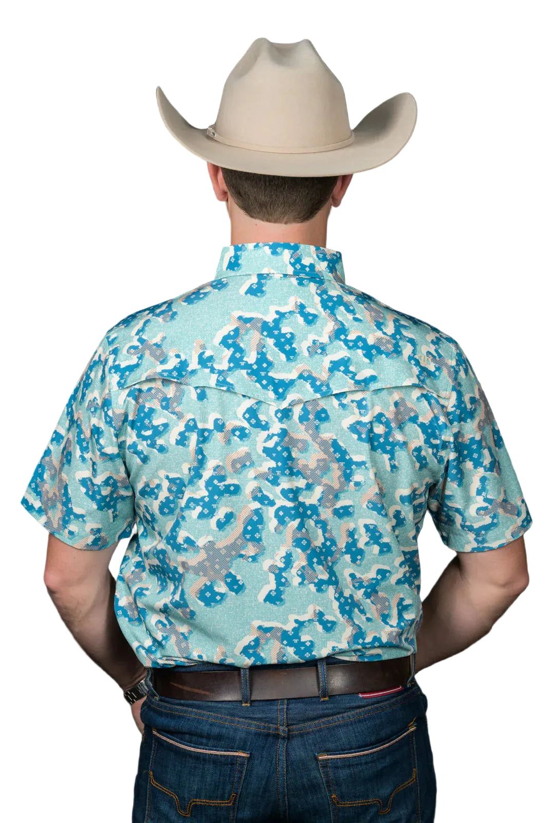 Ferrell "Travis" Short Sleeve Men's Pearl Snap Shirt