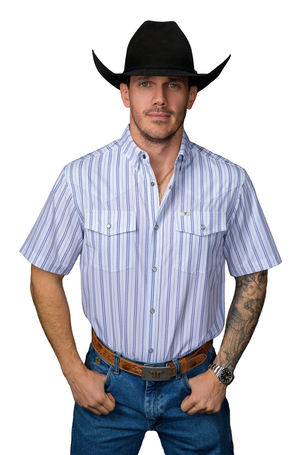Ferrell "Jack" Short Sleeve Men's Pearl Snap Shirt