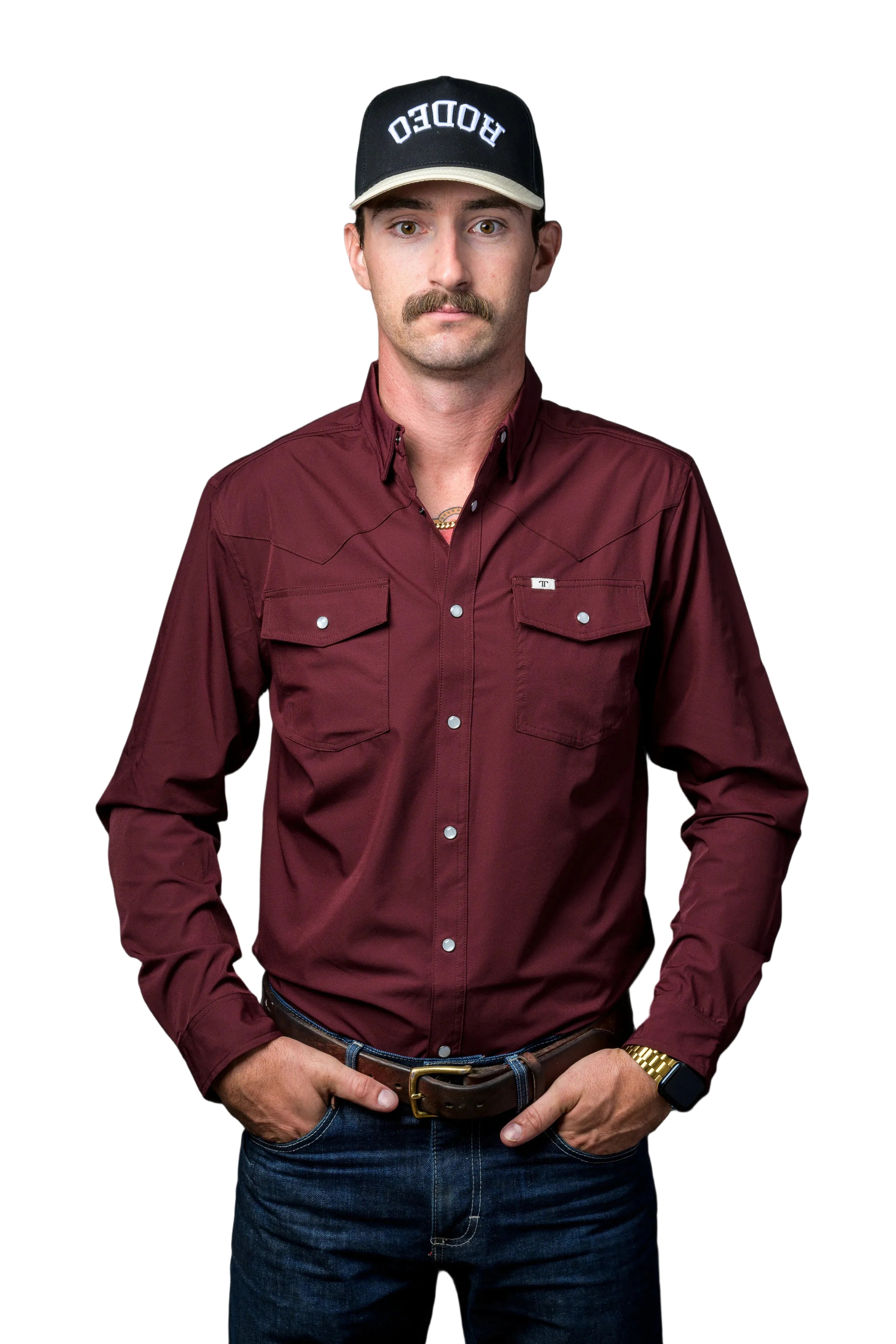 Ferrell "Core" Long Sleeve Men's Pearl Snap Shirt