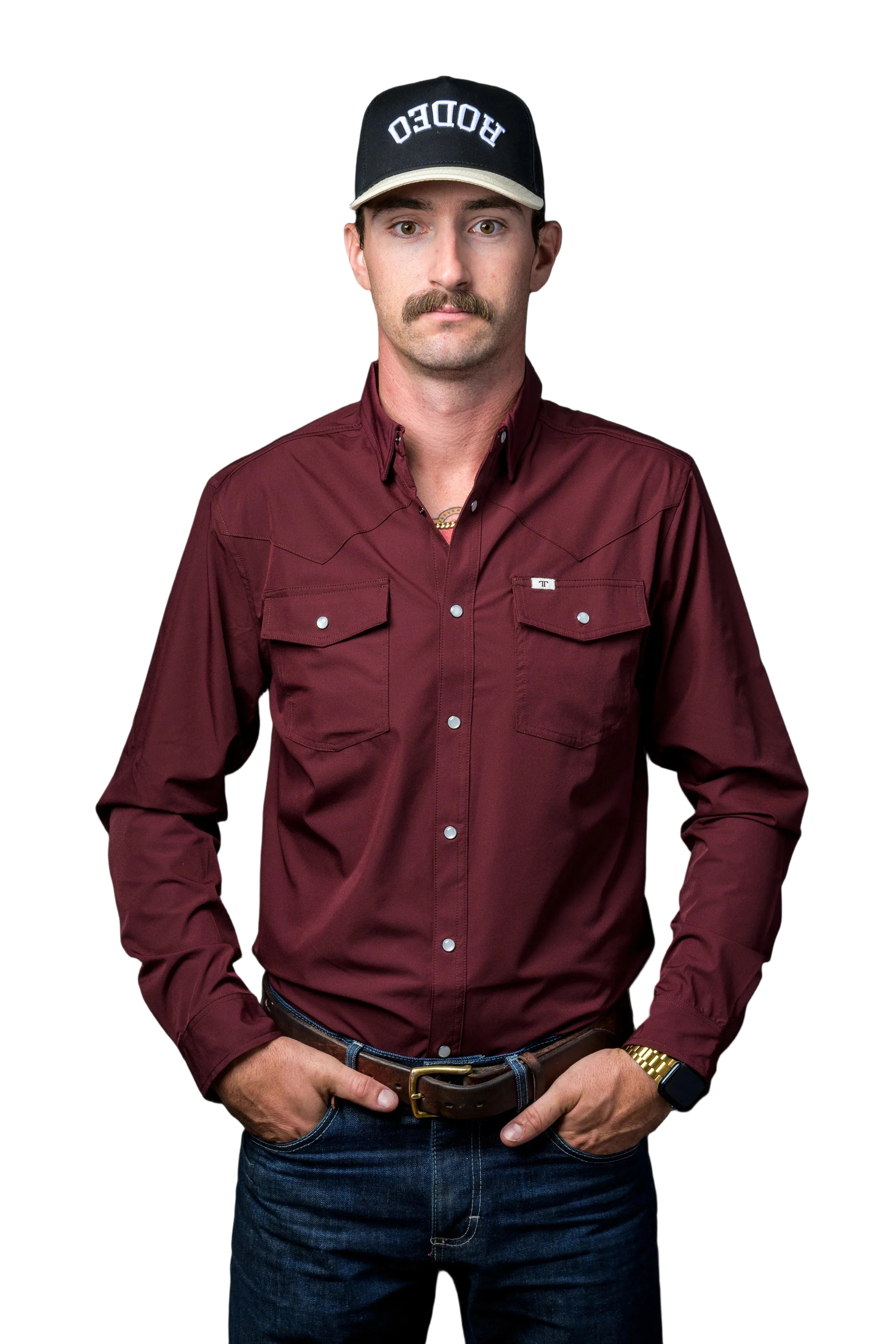 Ferrell "Core" Long Sleeve Men's Pearl Snap Shirt