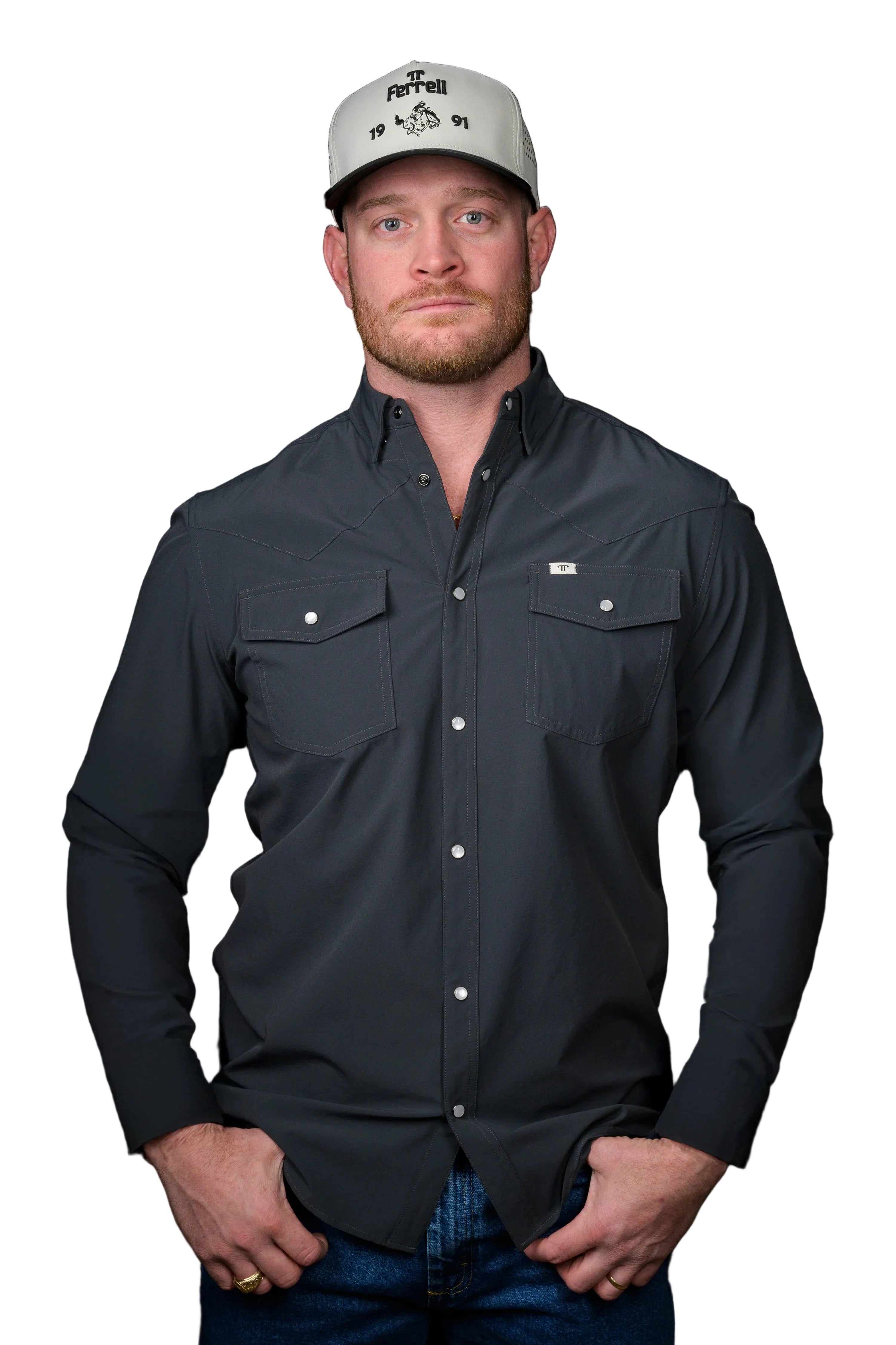 Ferrell "Core" Long Sleeve Men's Pearl Snap Shirt