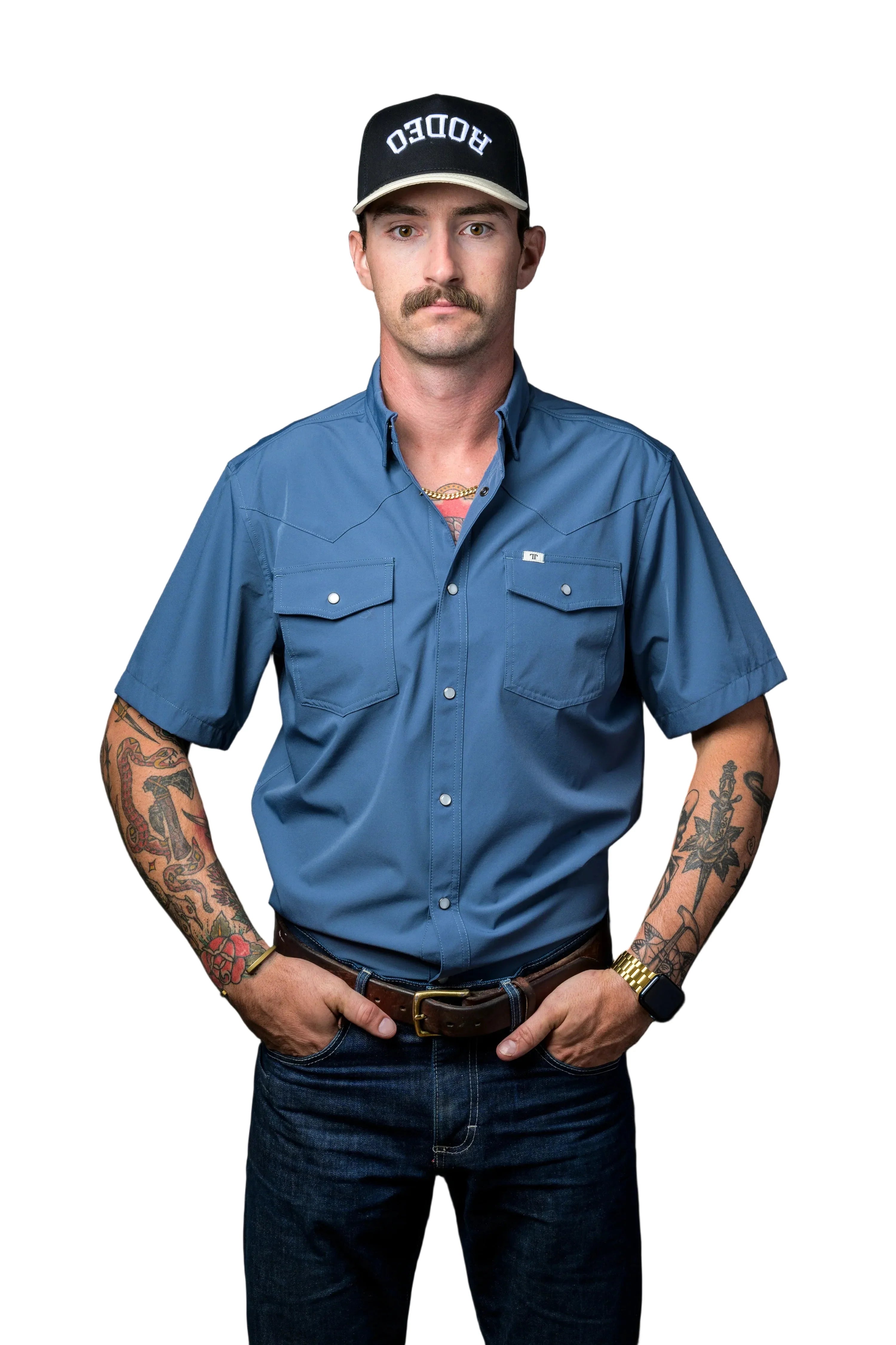 Ferrell "Core" Short Sleeve Men's Pearl Snap Shirt