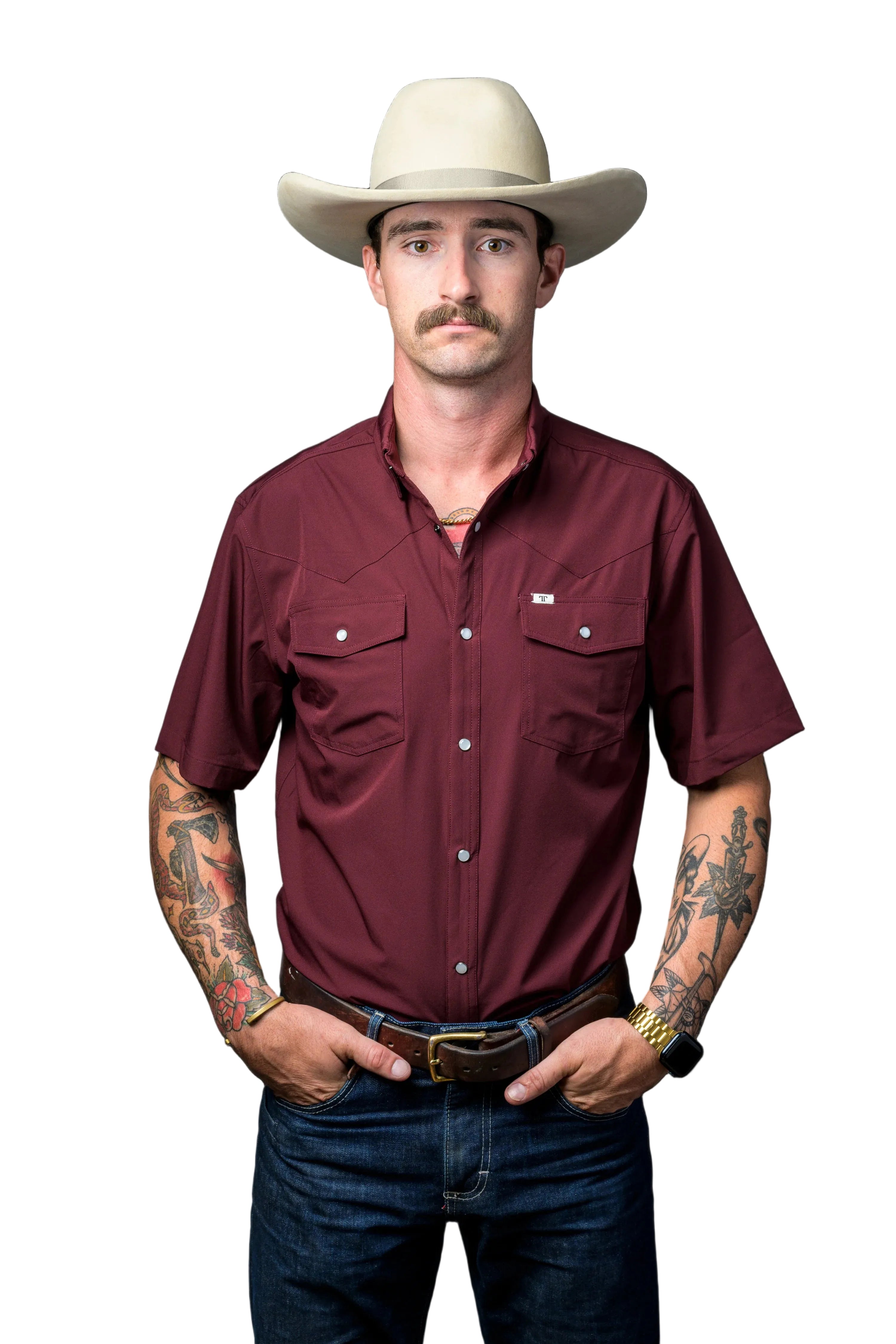 Ferrell "Core" Short Sleeve Men's Pearl Snap Shirt