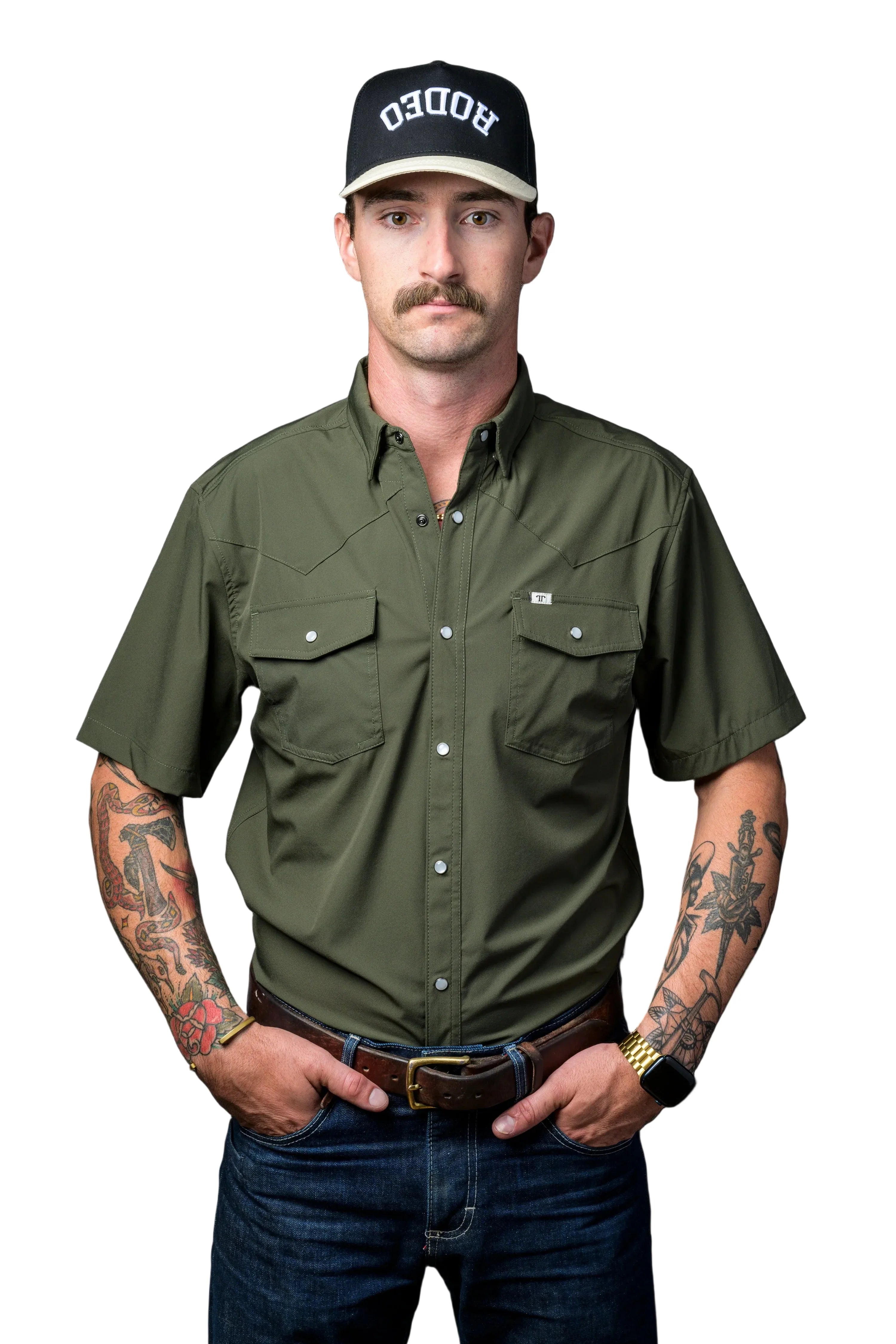 Ferrell "Core" Short Sleeve Men's Pearl Snap Shirt
