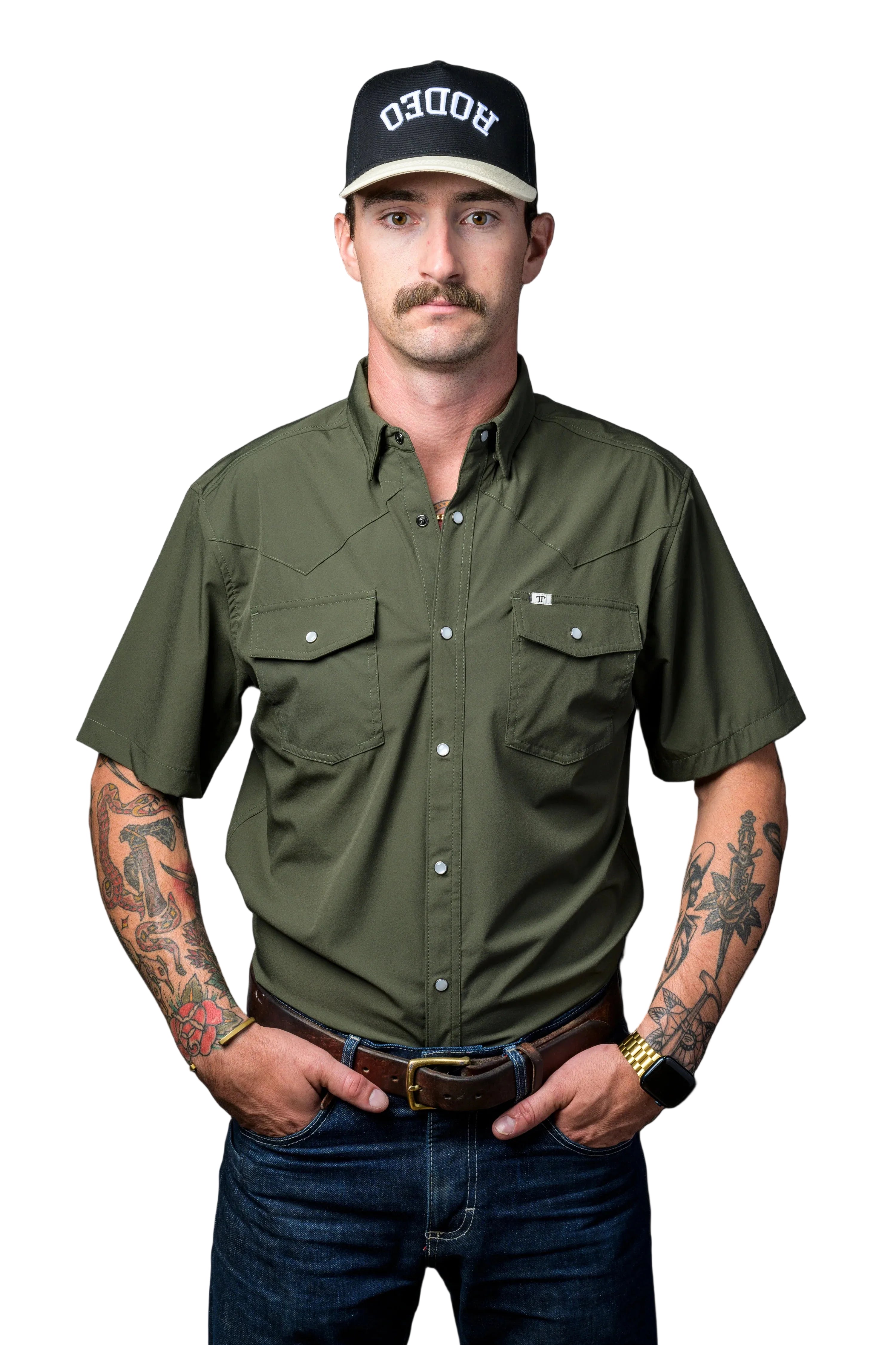 Ferrell "Core" Short Sleeve Men's Pearl Snap Shirt