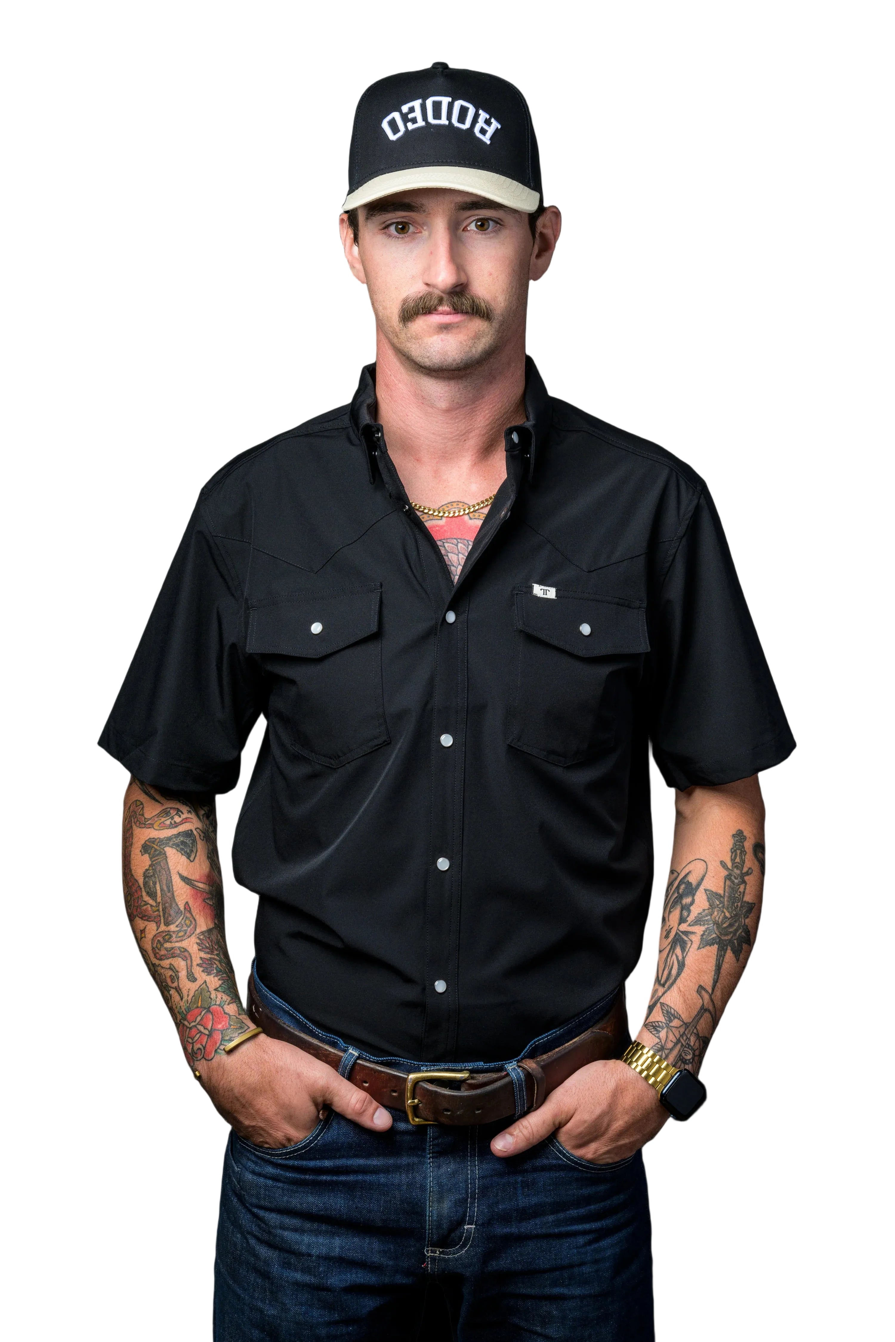 Ferrell "Core" Short Sleeve Men's Pearl Snap Shirt