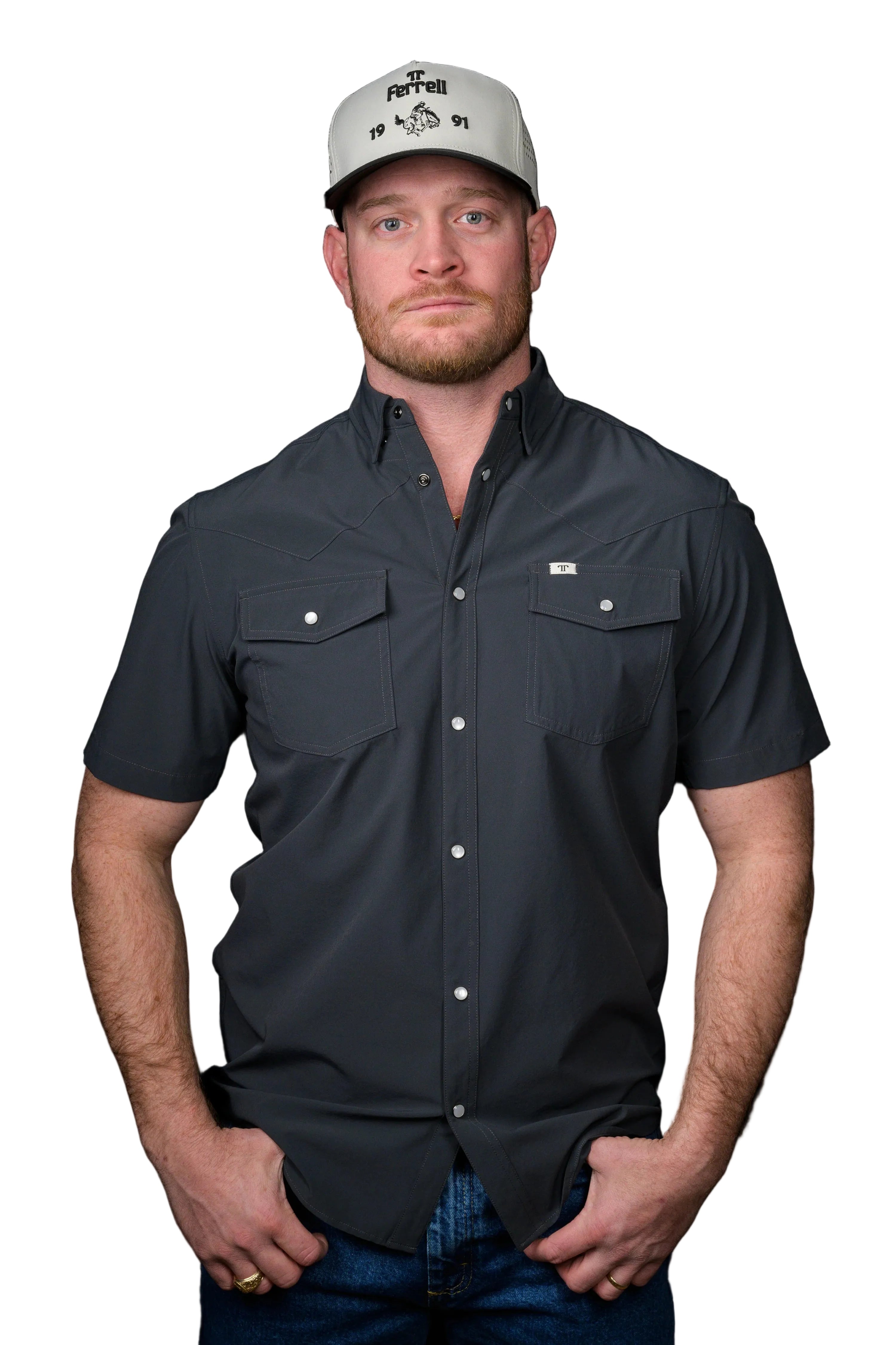 Ferrell "Core" Short Sleeve Men's Pearl Snap Shirt