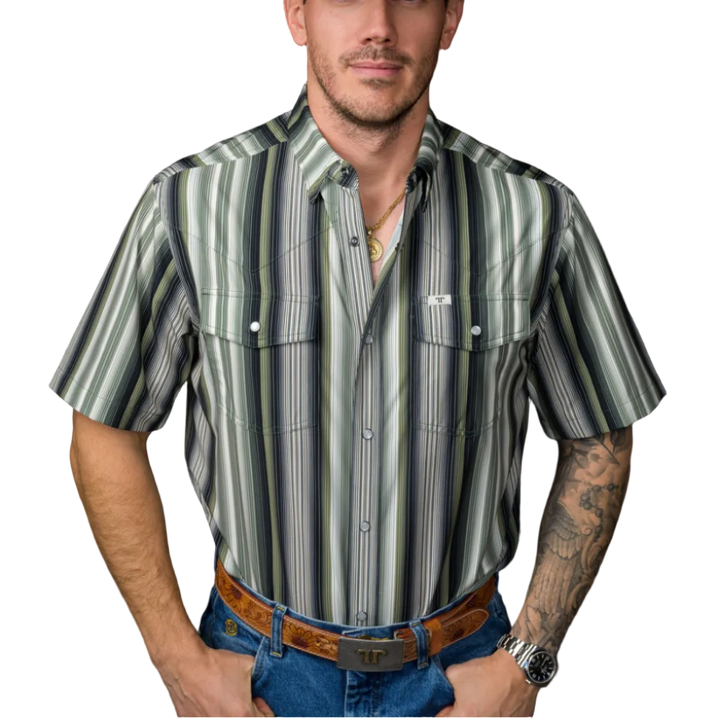Ferrell "Harrison" Short Sleeve Men's Pearl Snap Shirt