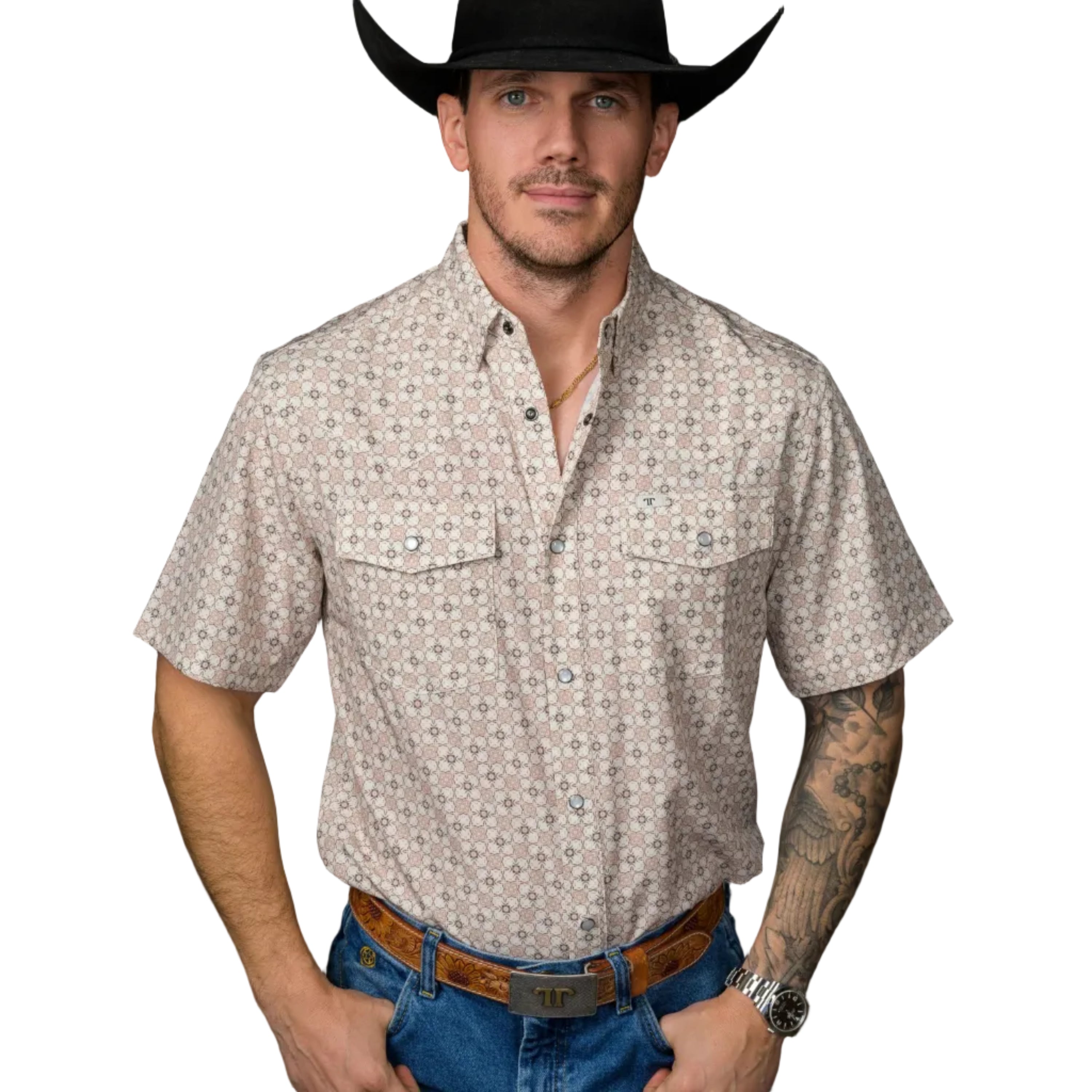 Ferrell "Callen" Short Sleeve Pearl Snap Shirt
