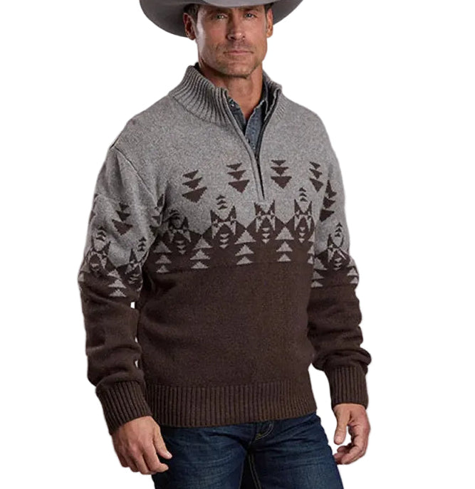 Stetson Aztec Men's 1/4 Zip Sweater