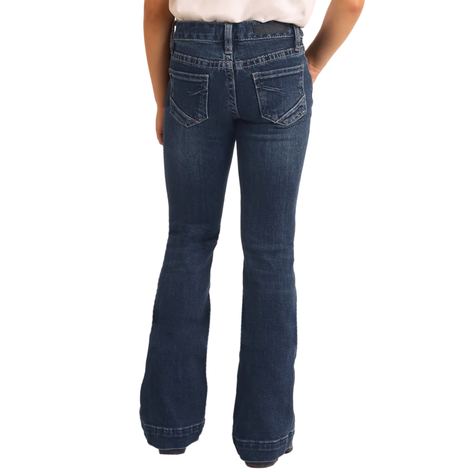 Rock & Roll Girl's Mid Rise Trouser Jean