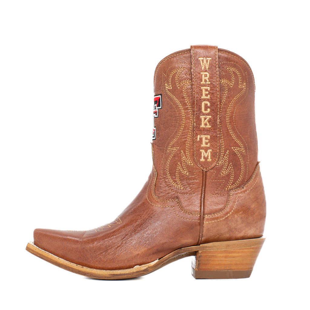 GameDay Texas Tech "Sarah" Tan Shortie Ladies Boot