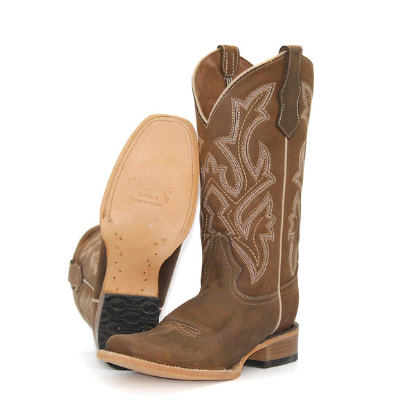 Circle G Ladies' Embroidered Square Toe Boot