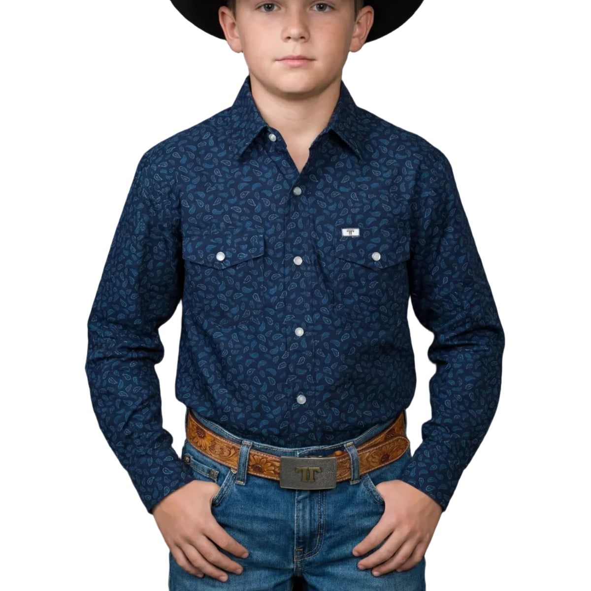 Ferrell "Griffin" Long Sleeve Children's Pearl Snap Shirt