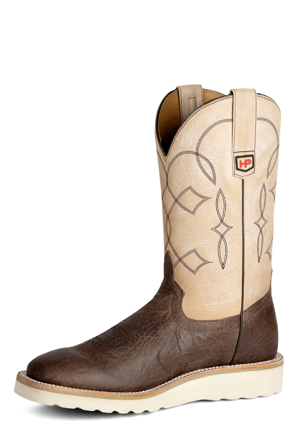 Horsepower Chocolate Bison Wedge Men's Boot