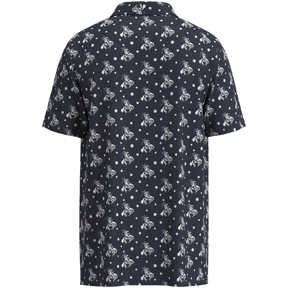 Hooey "The Weekender" Navy/ White Men's Polo