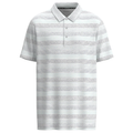Hooey "The Weekender" Polo White w/ Blue Stripe Pattern Men's Polo