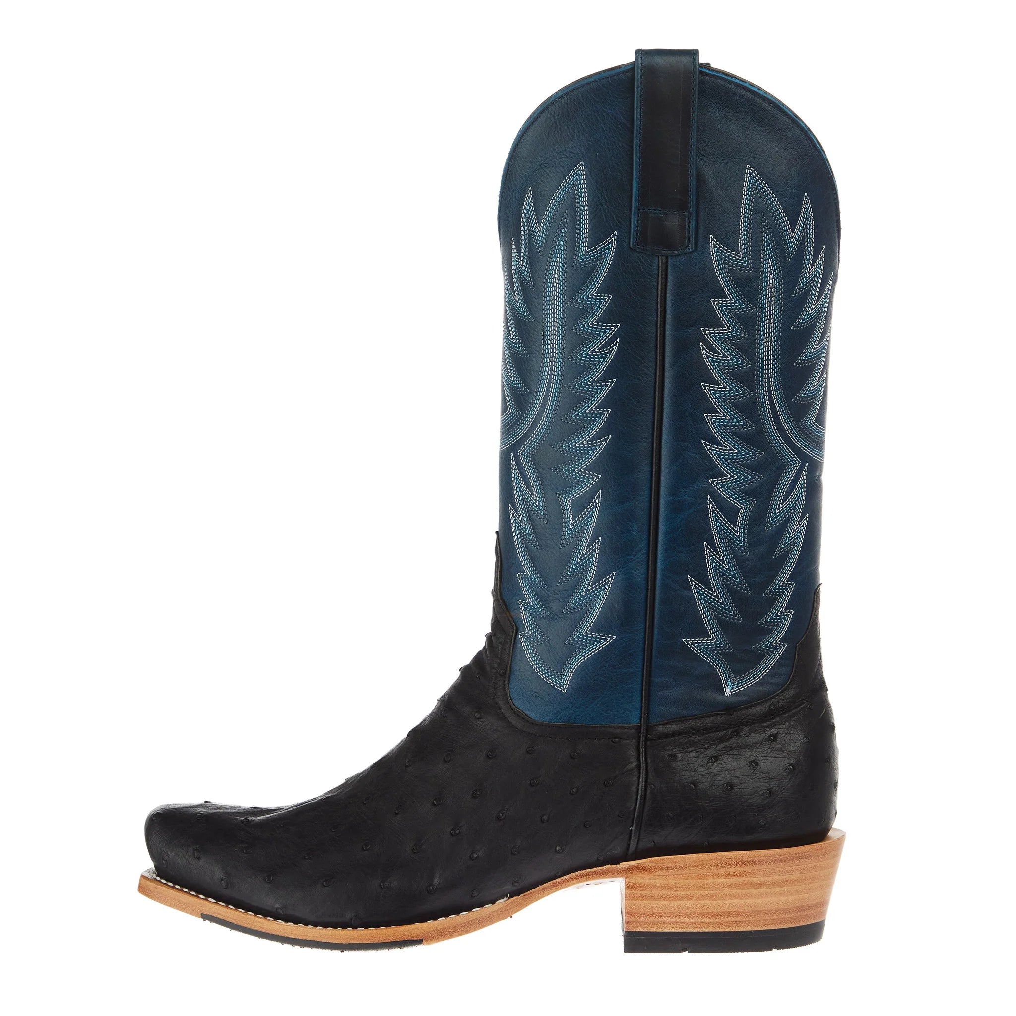 Horsepower Top Hand Black Full Quill Ostrich Men's Boot