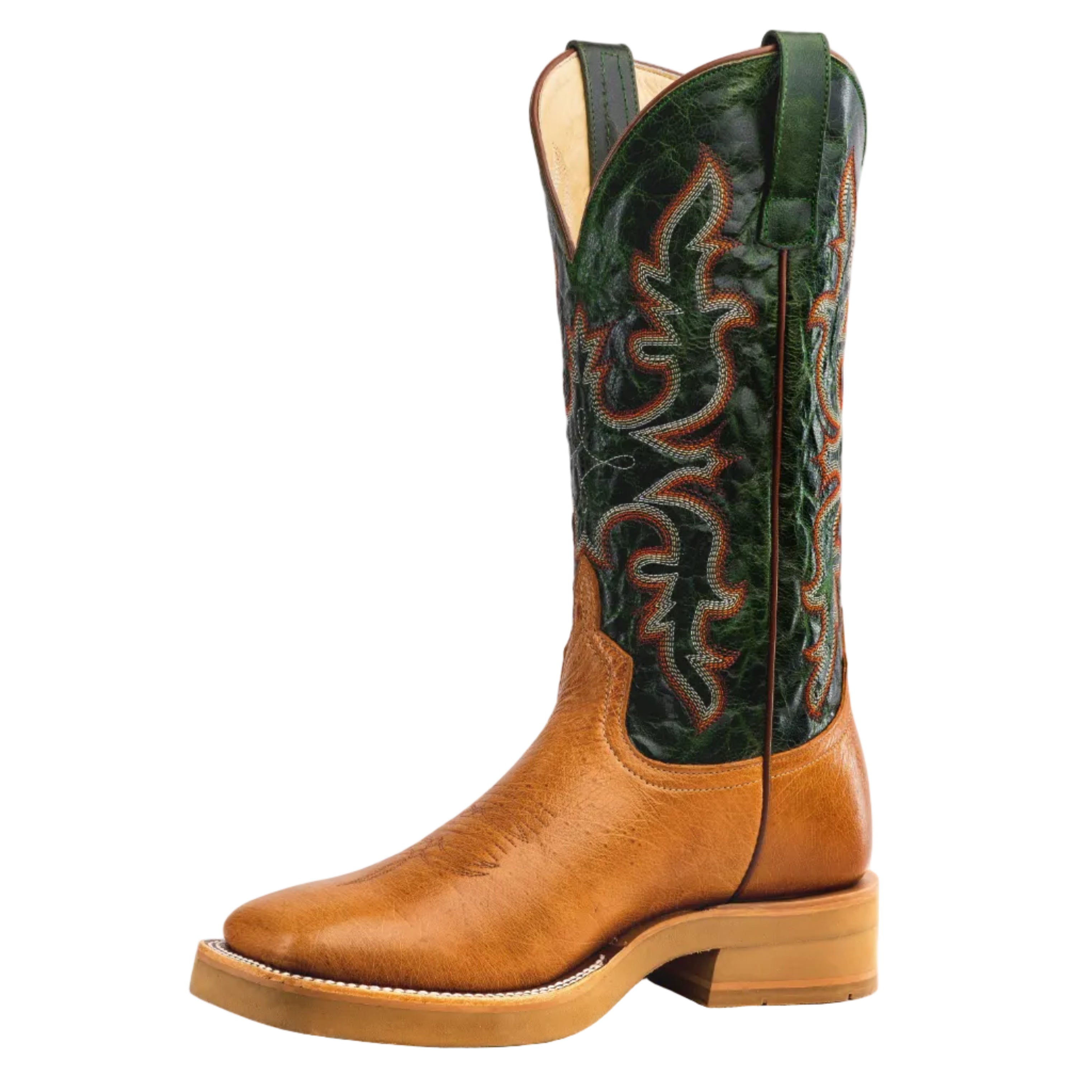 Horsepower Top Hand Antique Saddle Smooth Ostrich Crepe Sole Men's Boot