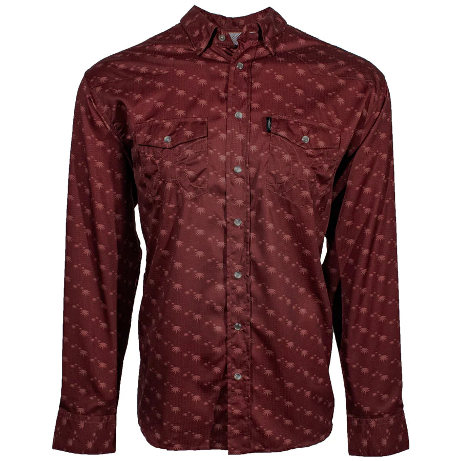 Hooey Men's Red Agave Pearl Snap Shirt