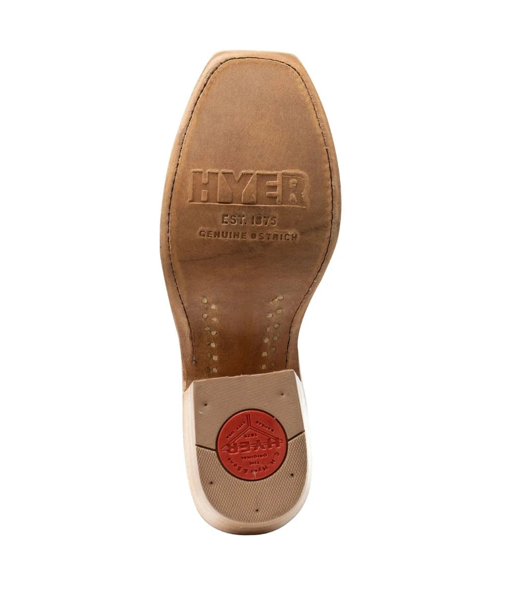 Hyer Tabac Colby Ostrich Ladies' Boot