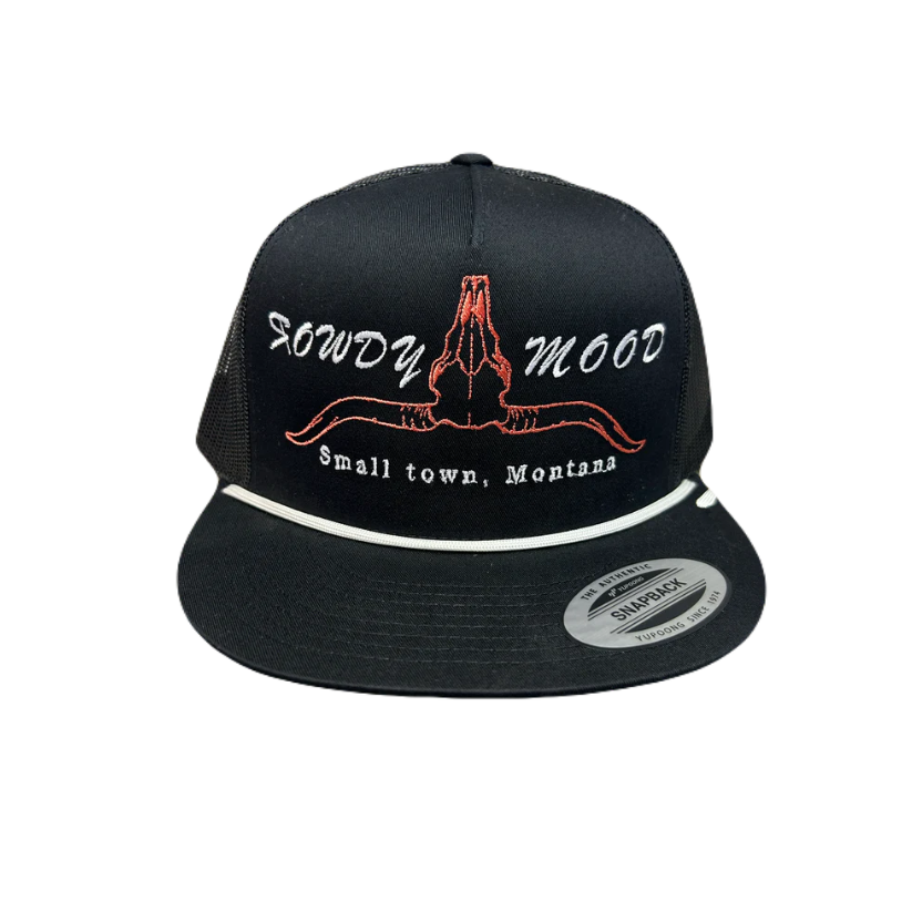 Rowdy Mood Skull Black Cap