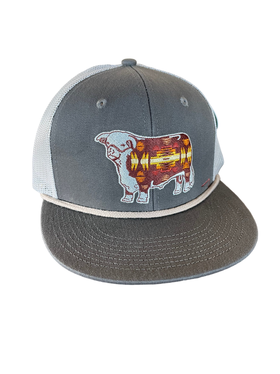 Lazy J Ranch Wear Olive & Tan Apache Hereford Bull Cap – Dollar Western ...