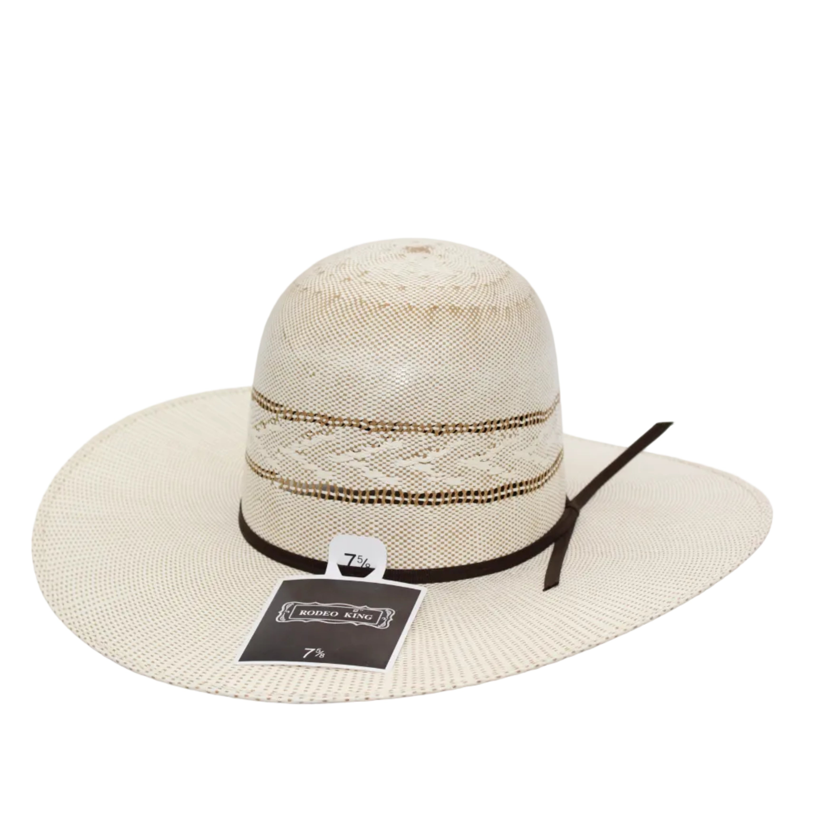 Rodeo King Open Crown Straw Hat