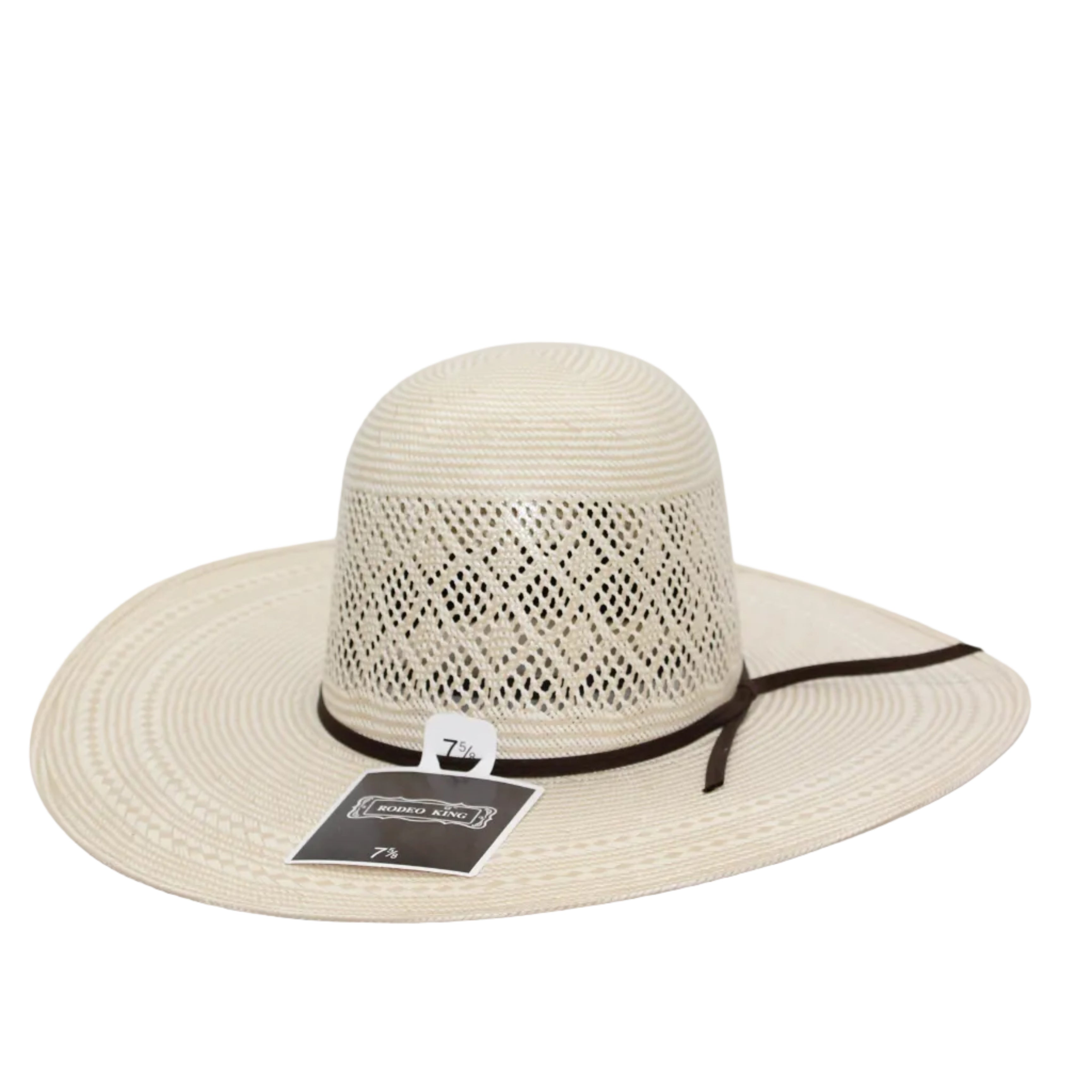 Rodeo King Open Crown Straw Hat