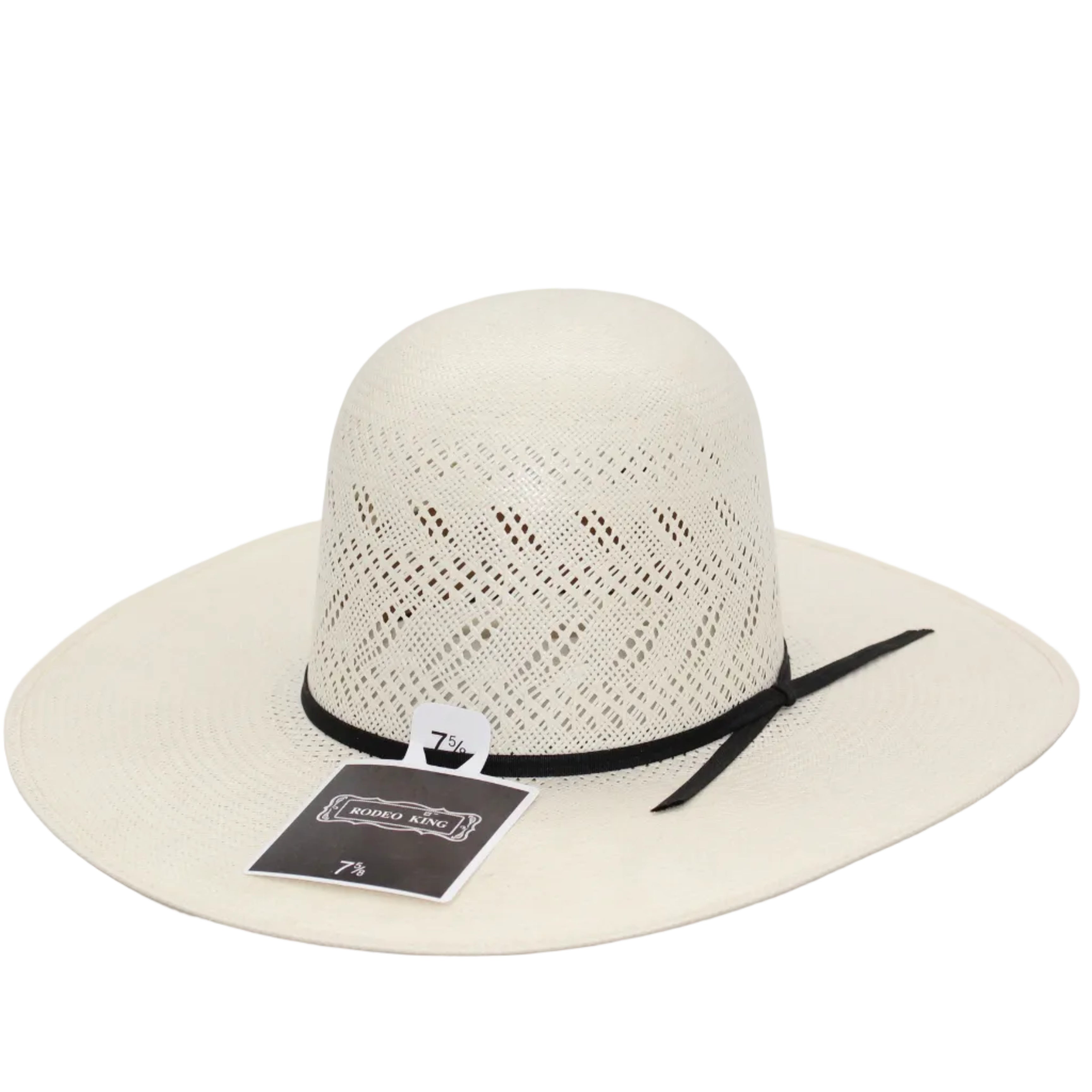 Rodeo King Open Crown "Arrow" Straw Hat