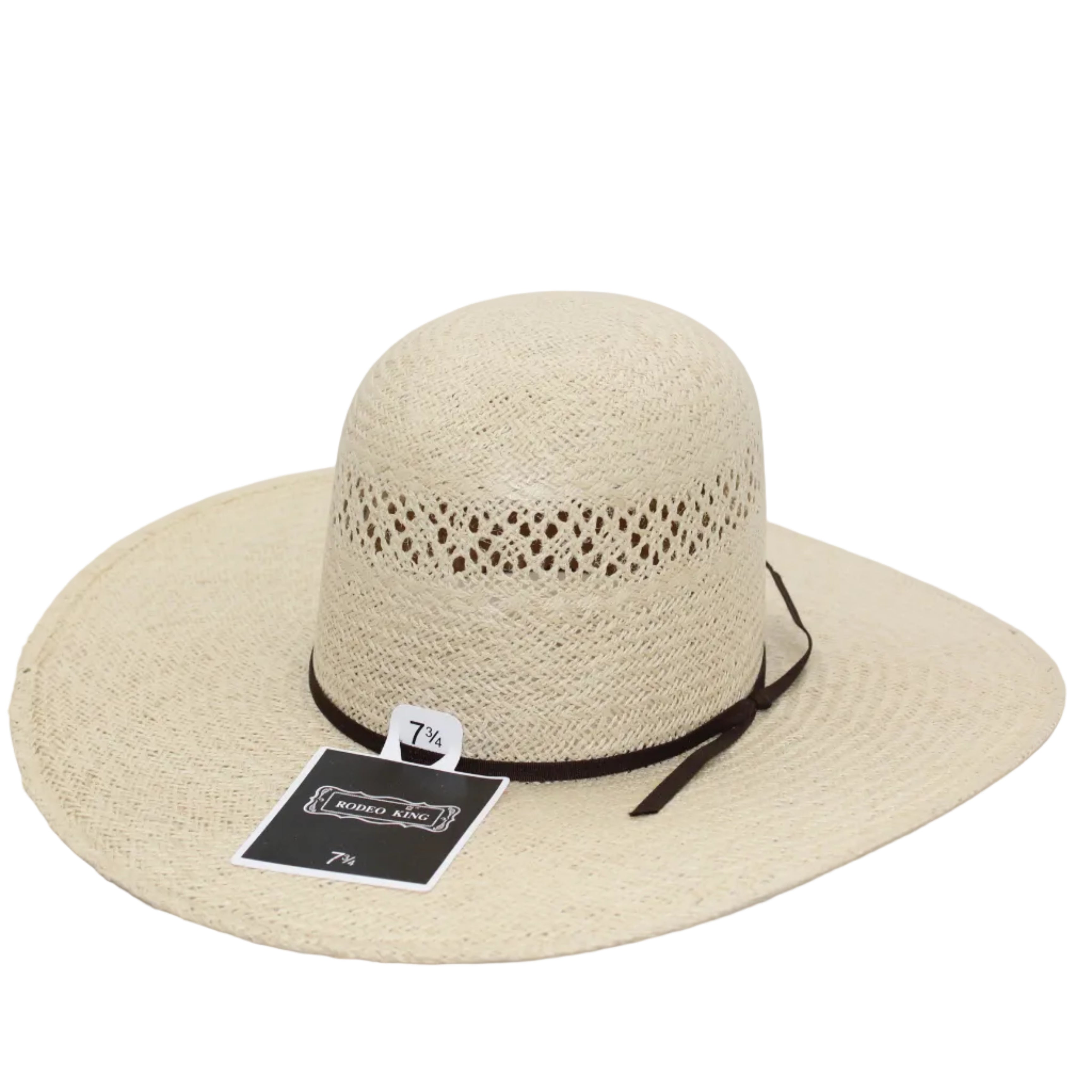 Rodeo King Open Crown Jute Straw Hat