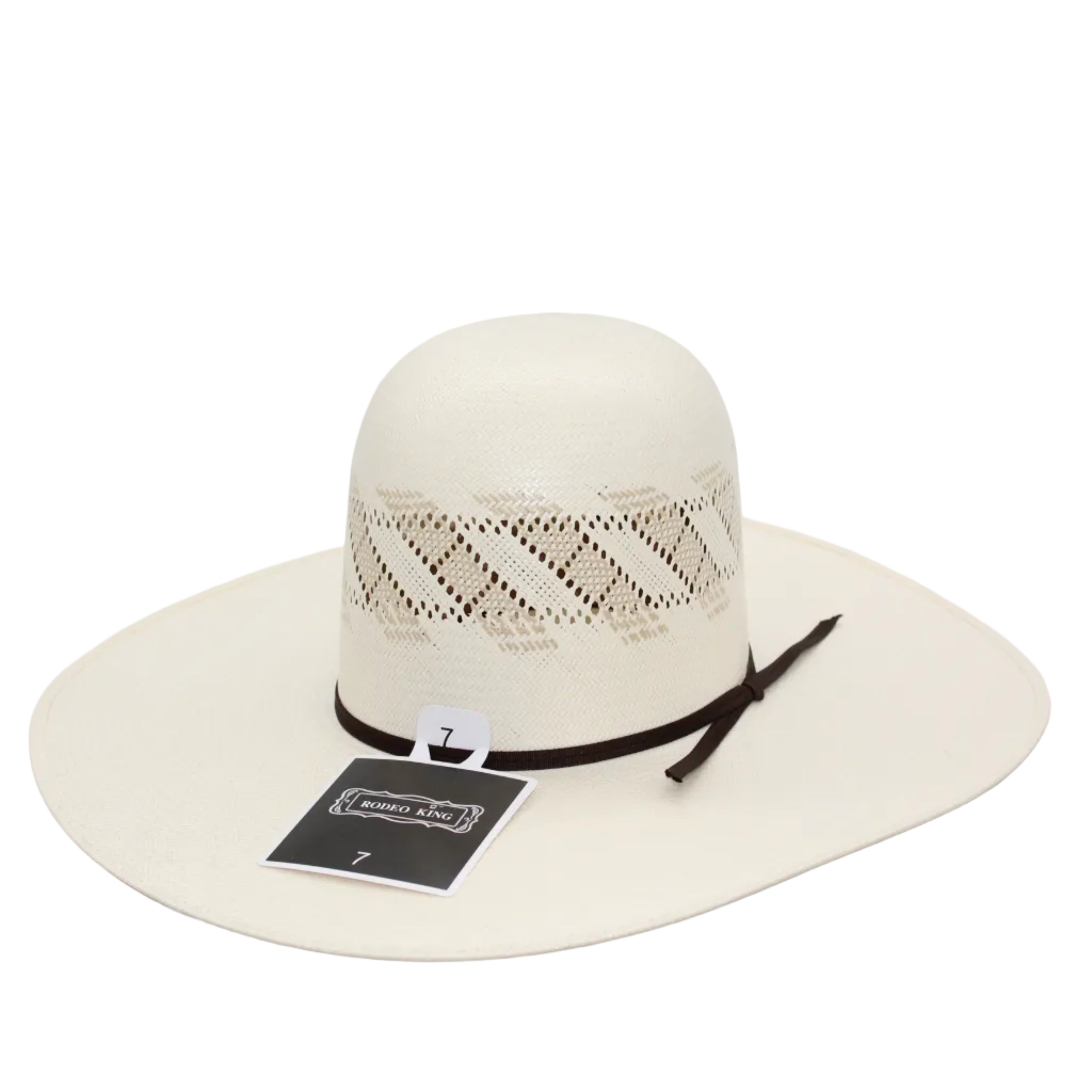 Rodeo King Open Crown Straw Hat