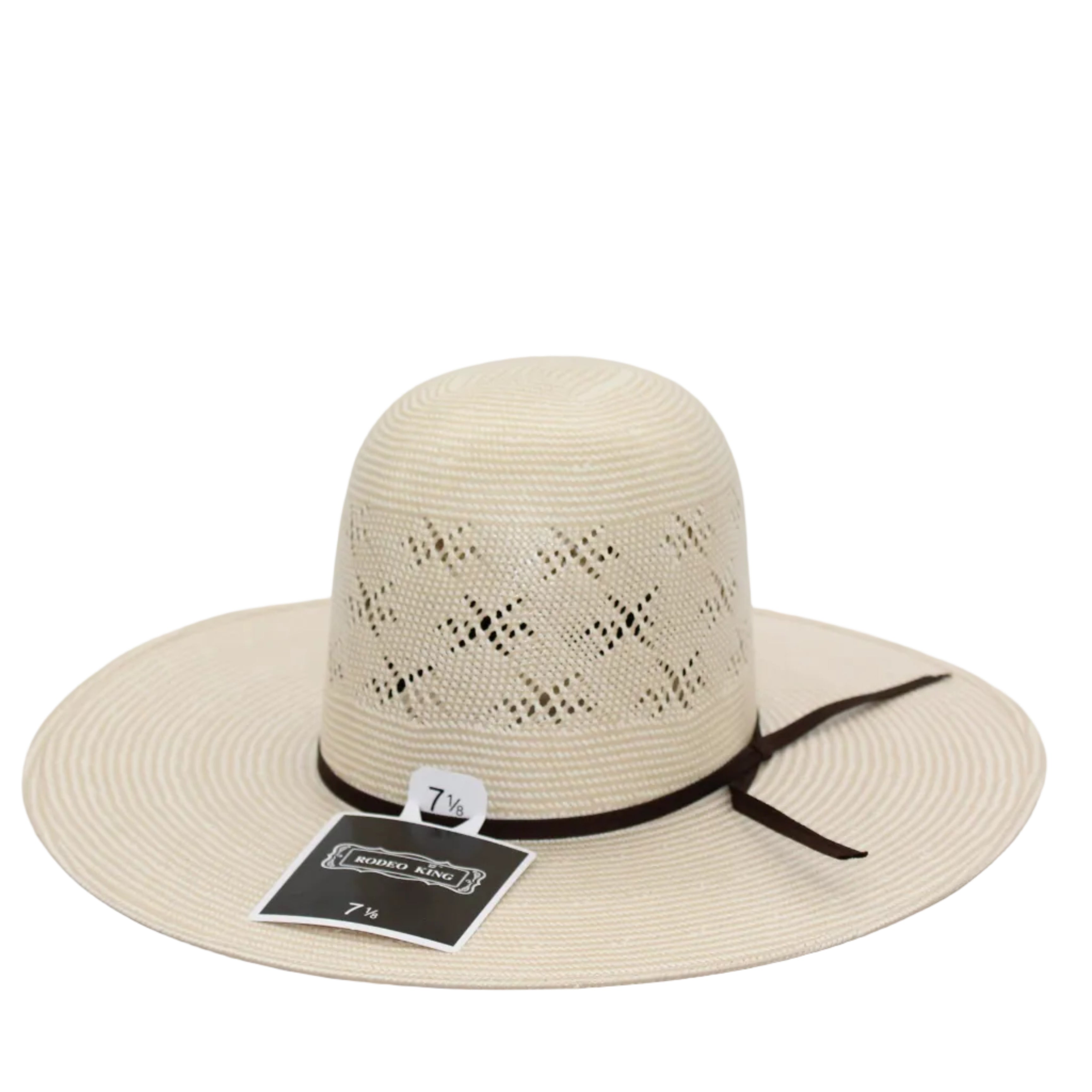 Rodeo King Open Crown "Starburst" Straw Hat