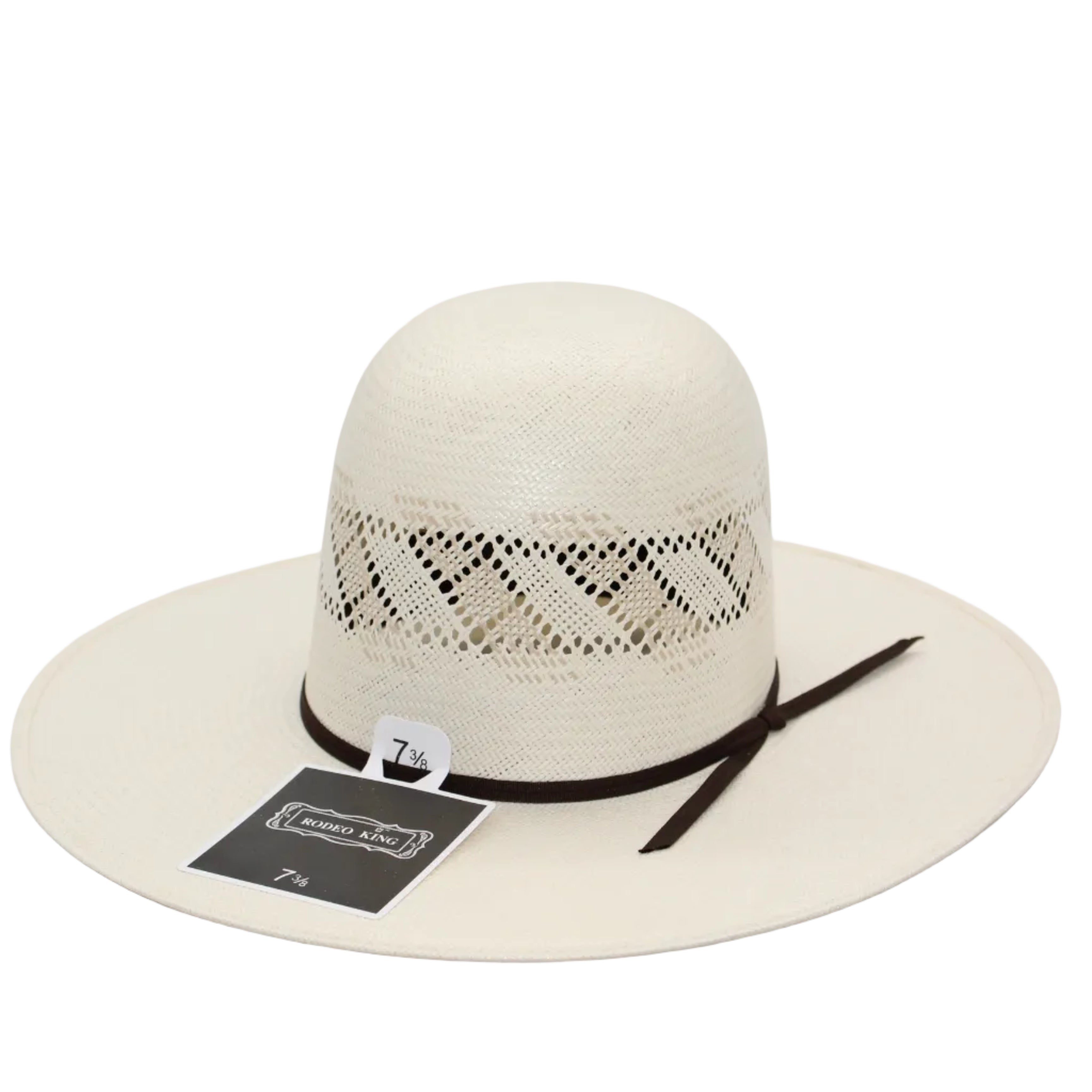 Rodeo King Open Crown Straw Hat