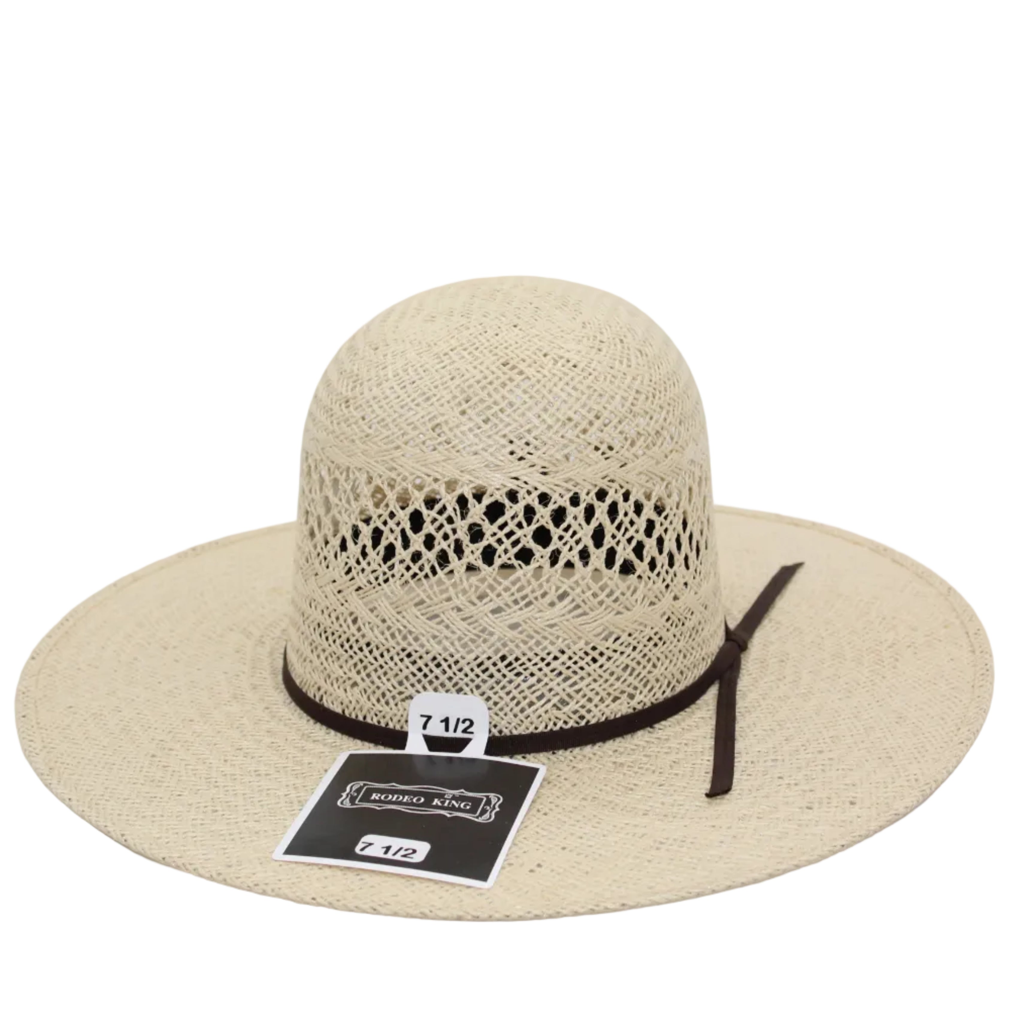 Rodeo King Open Crown Jute Straw Hat