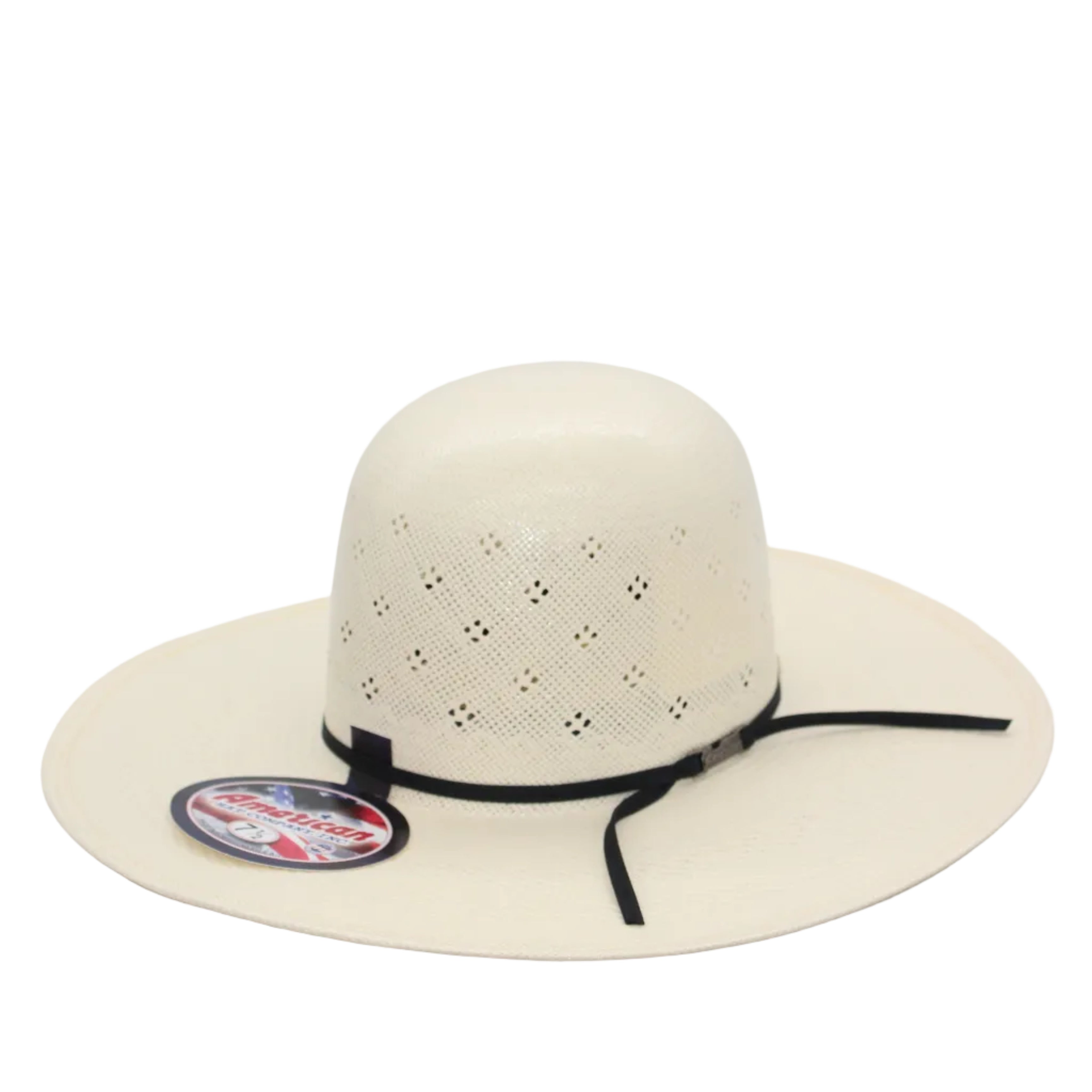 American Hat Company Shantung Open Crown Straw Hat