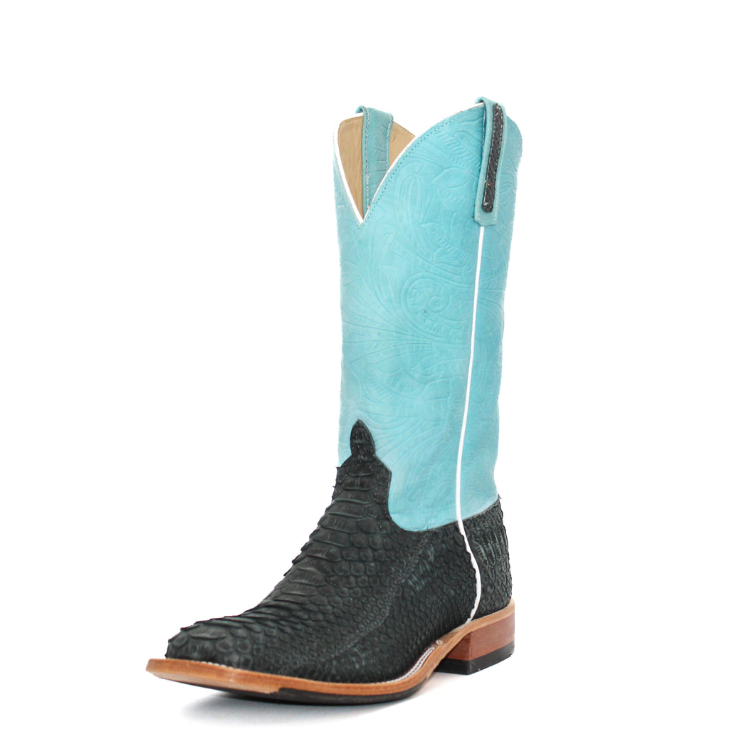 Anderson Bean Exclusive Men's Black Python Boot