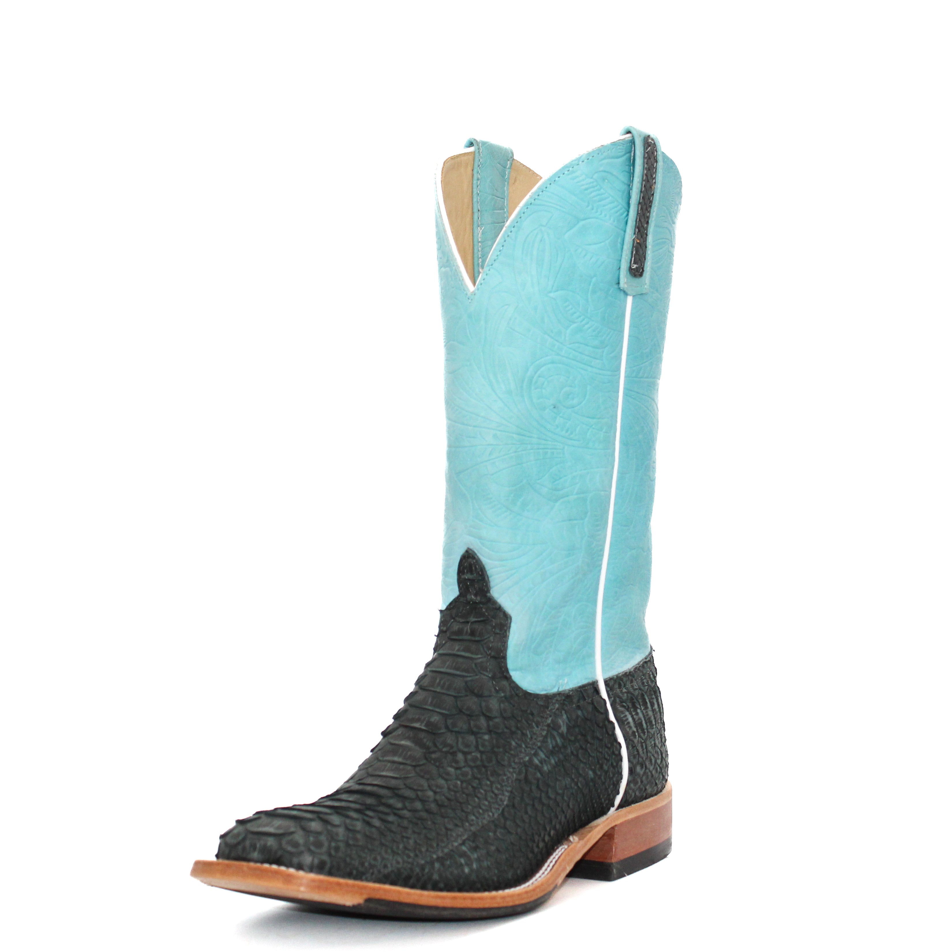 Anderson Bean Exclusive Men's Black Python Boot