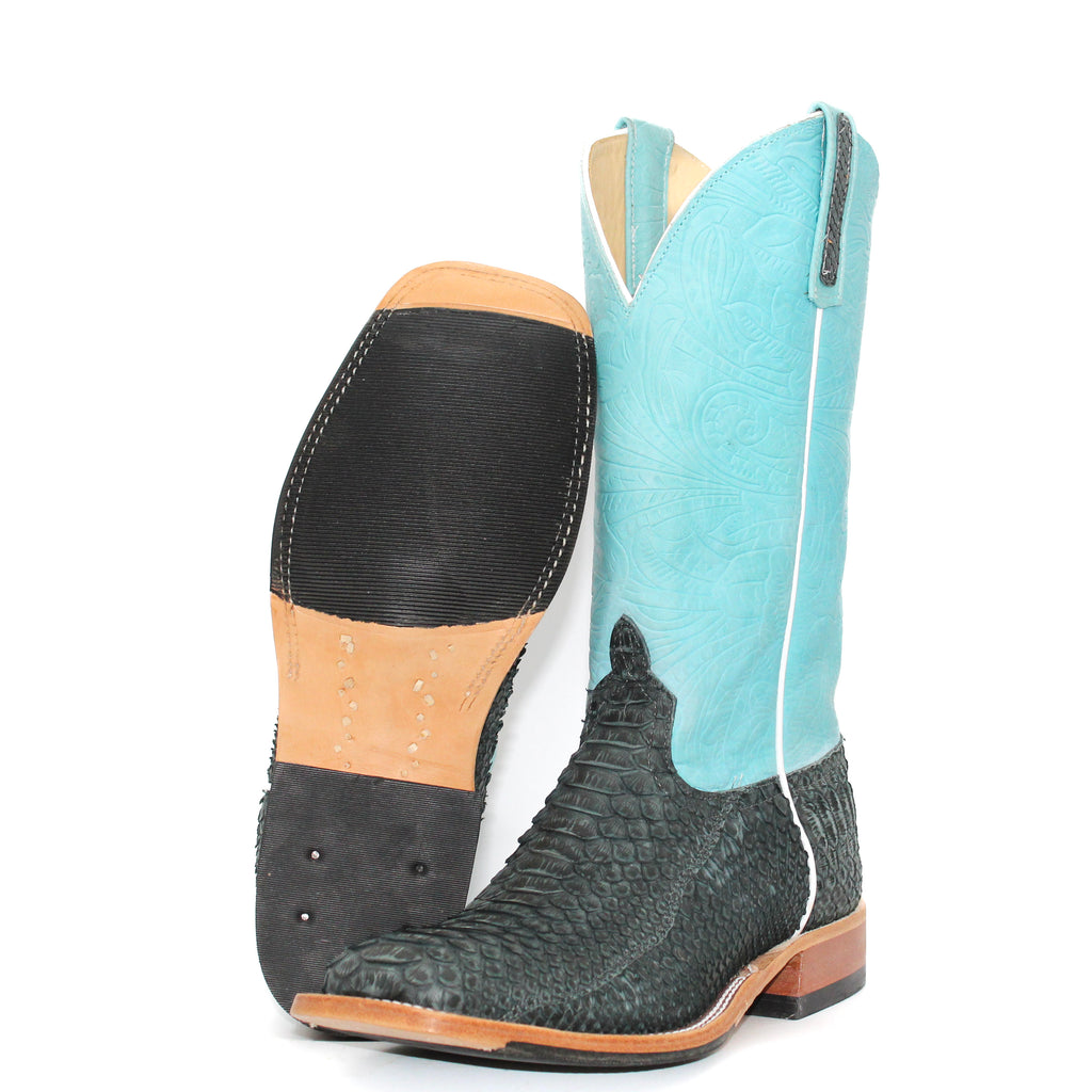 Anderson Bean Exclusive Men's Black Python Boot