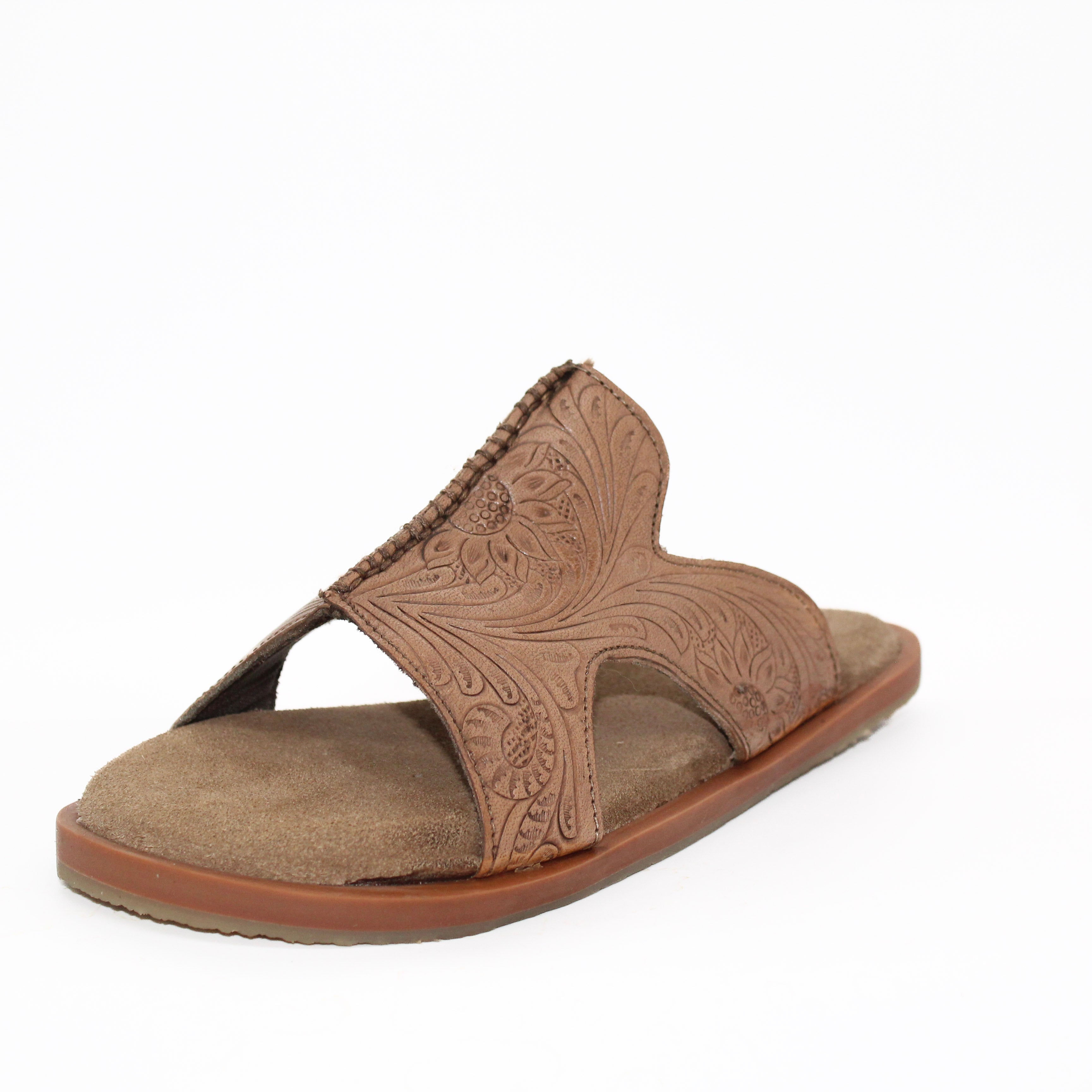 Roper Ladies' Tan Haydyn Slide Sandals