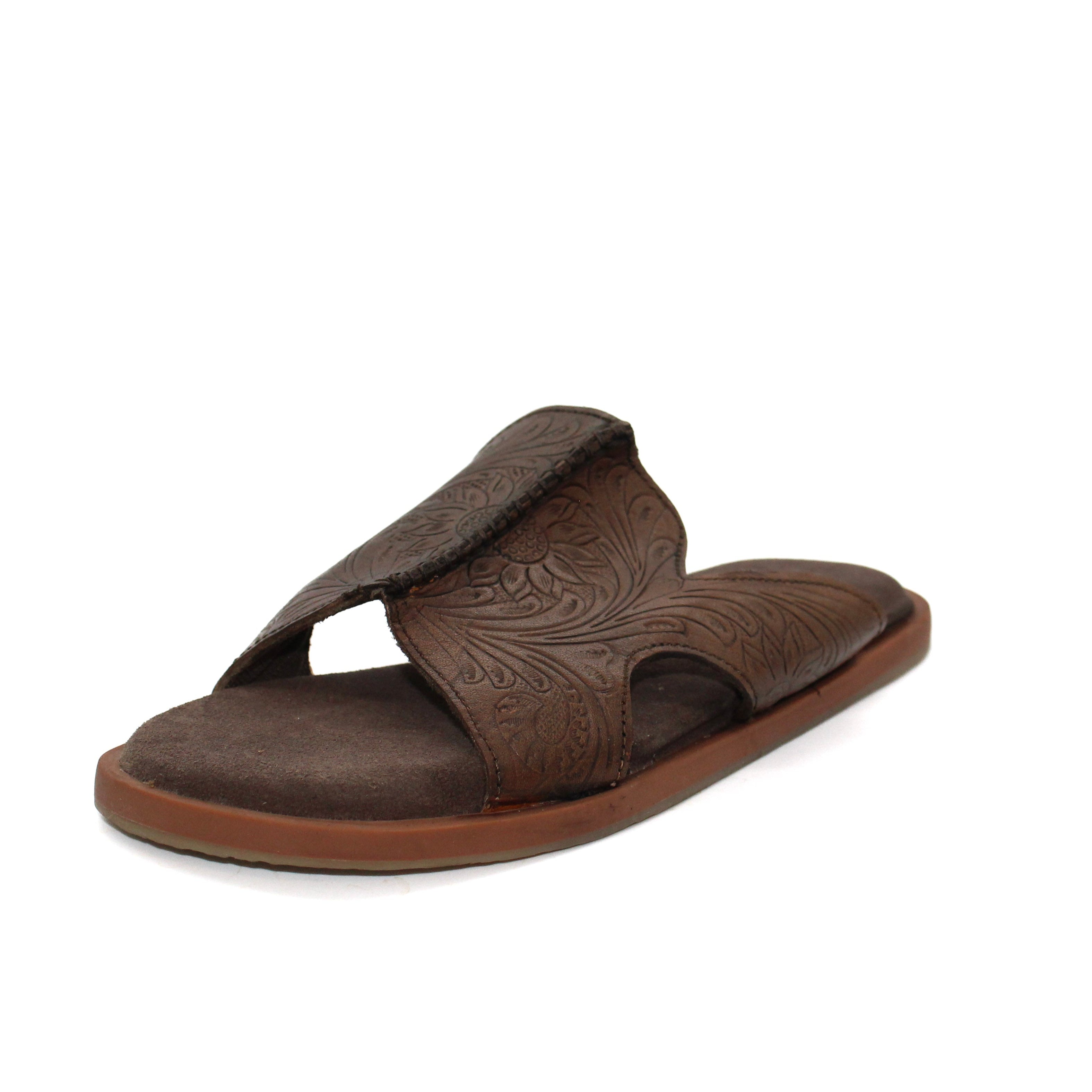 Roper Ladies' Brown Haydyn Slide Sandals