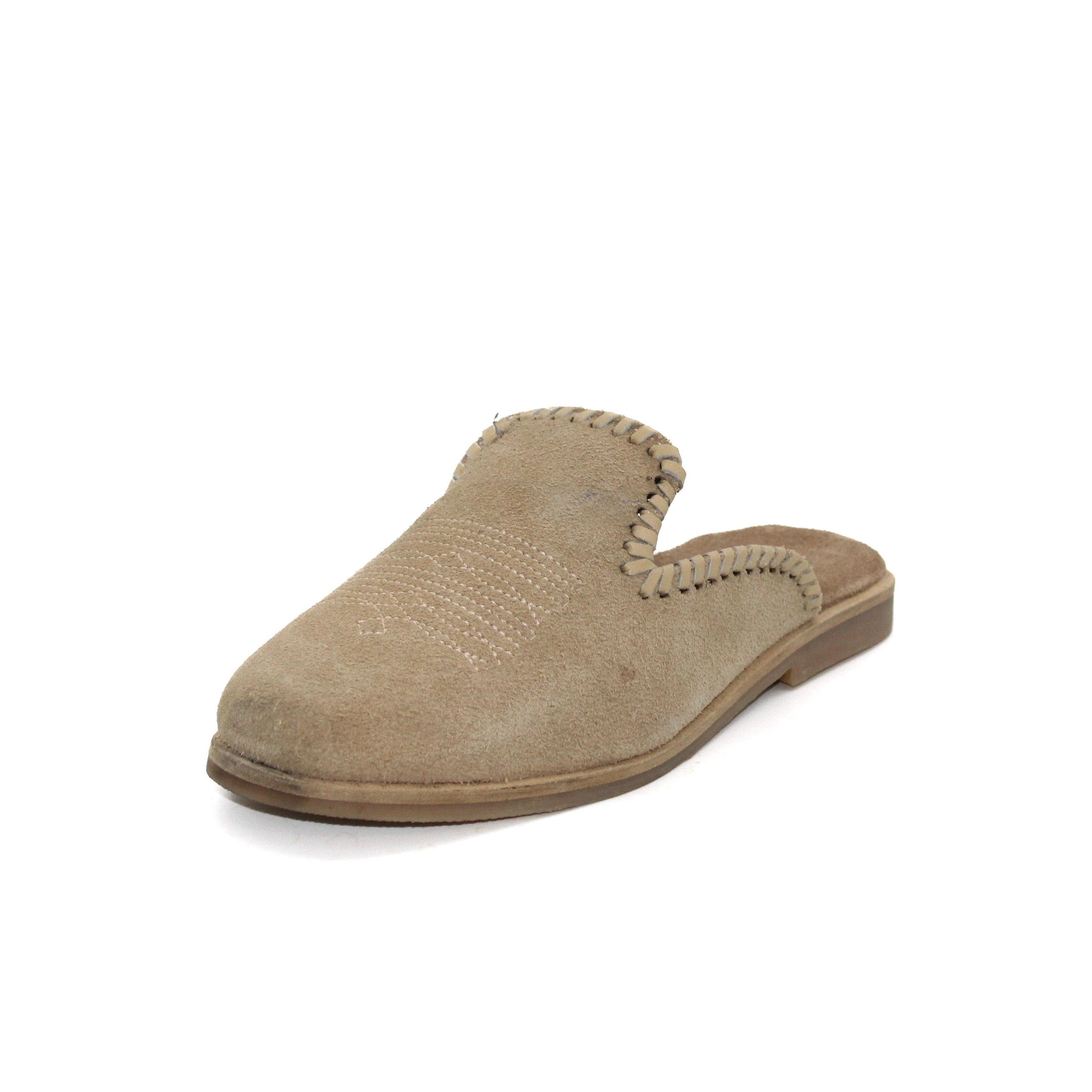 Roper Ladies' Beige Hampton Suede Mules