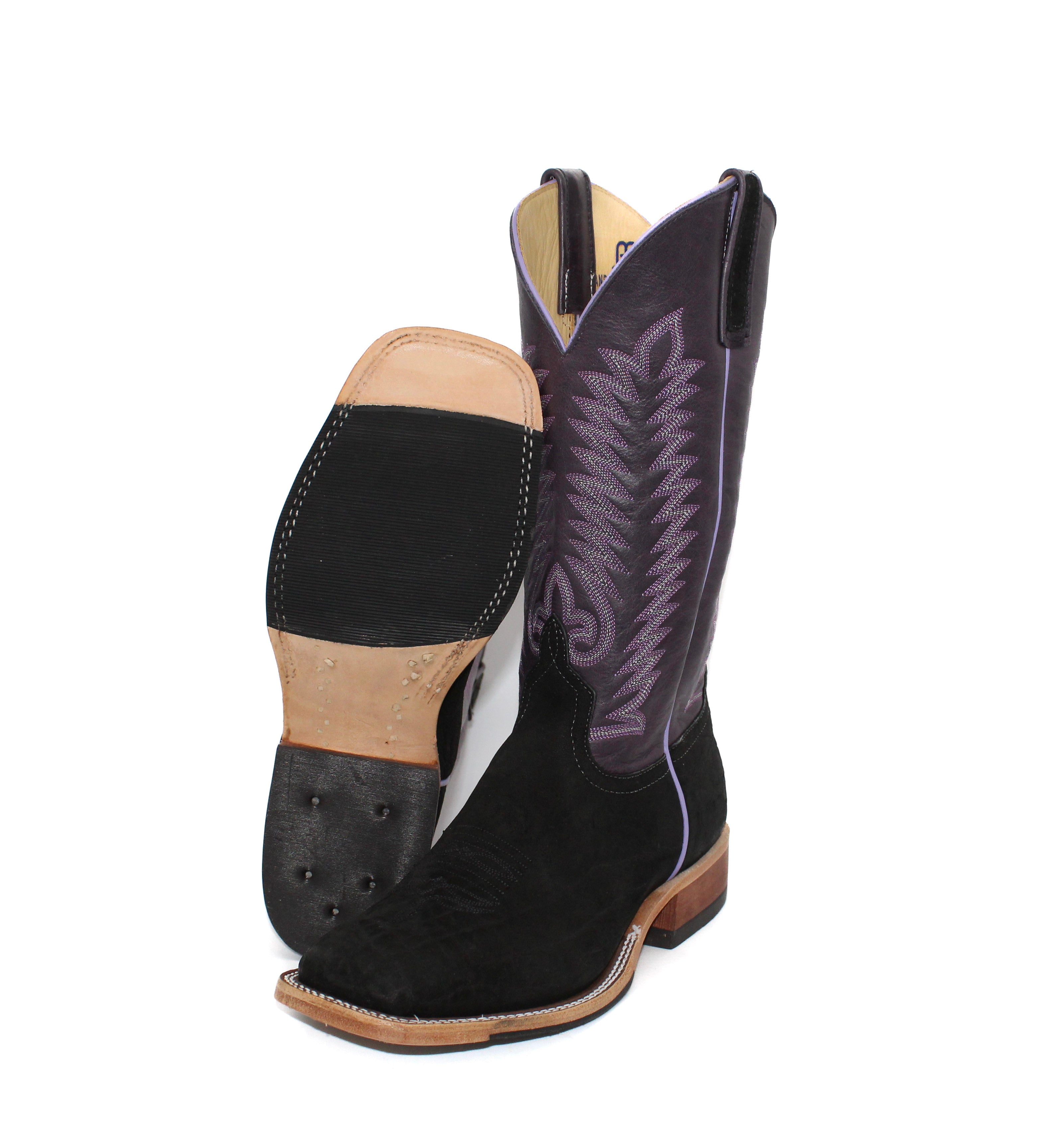 Anderson Bean Exclusive Black Sueded Elephant Men's Boot