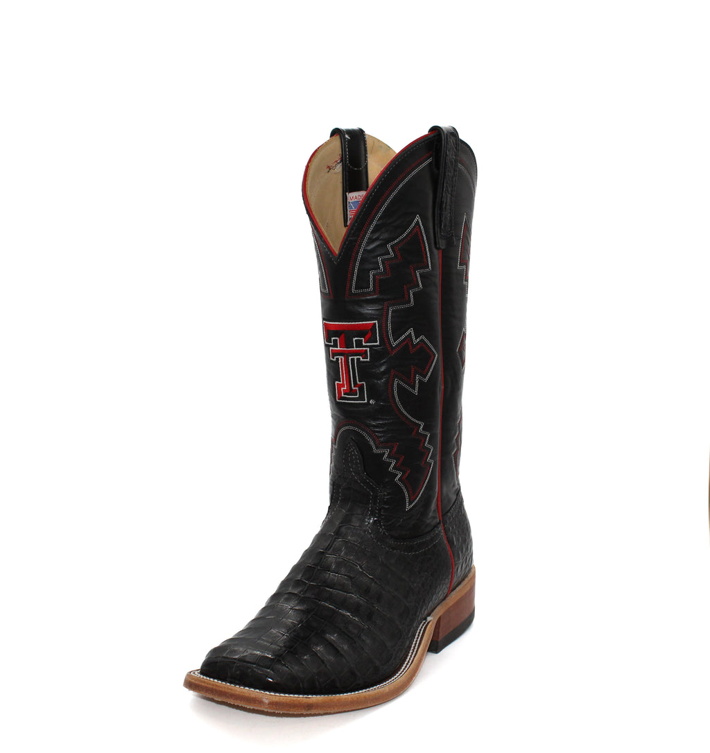 Anderson Bean Texas Tech Men's Caiman Belly Boot